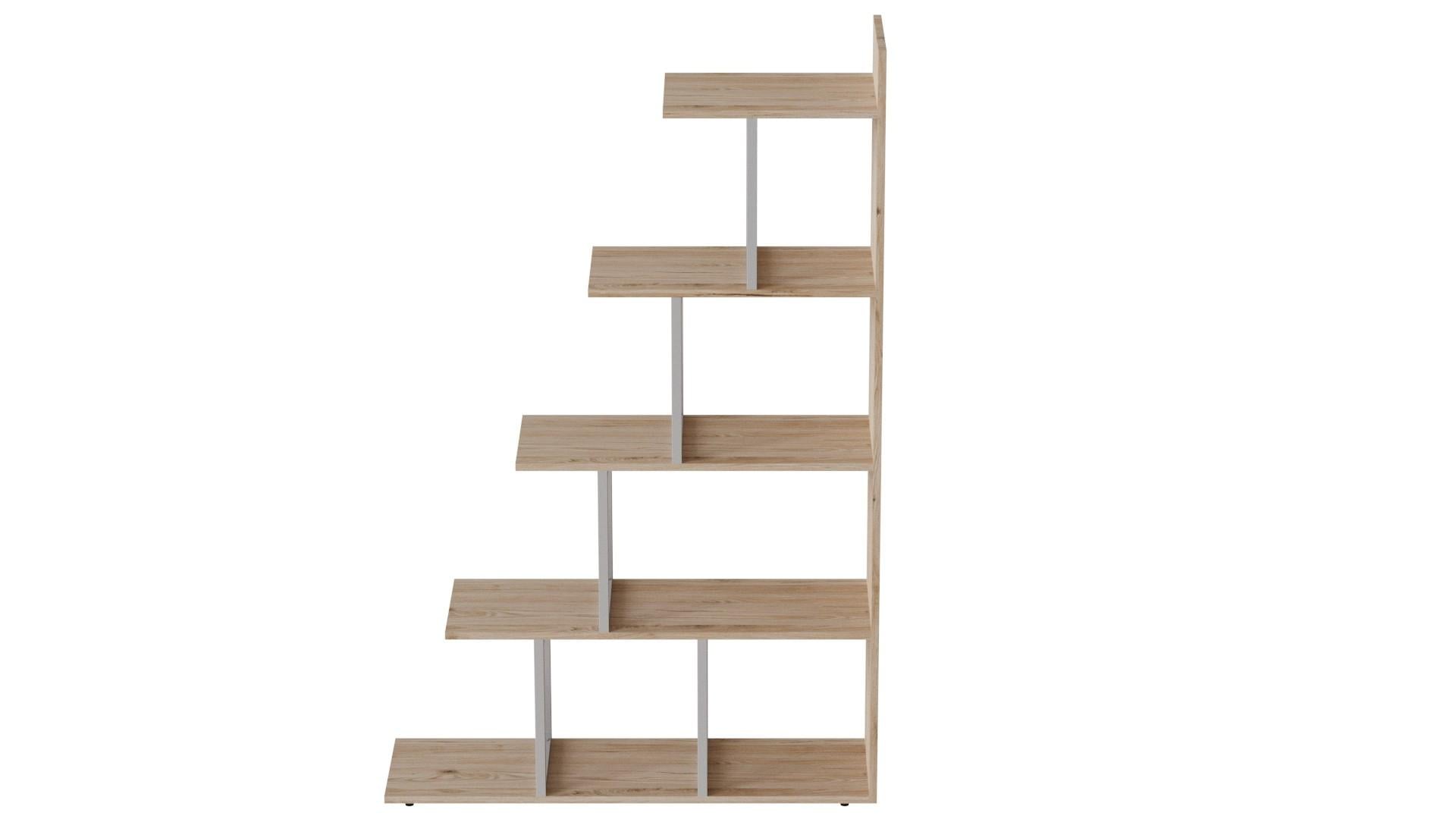 Этажерка Ferrum-decor Стелла металл/ДСП 1600x1020x300 мм Белый/Дуб Сан-Марино (FRD-103467)