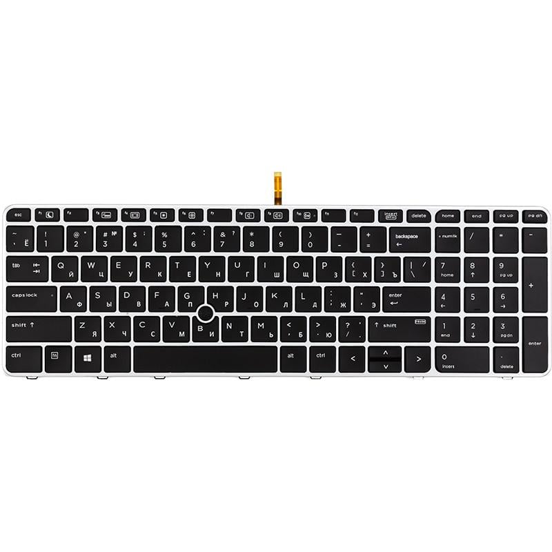 Клавиатура Power для ноутбука HP Zbook 15U G3 серый фрейм подсветка