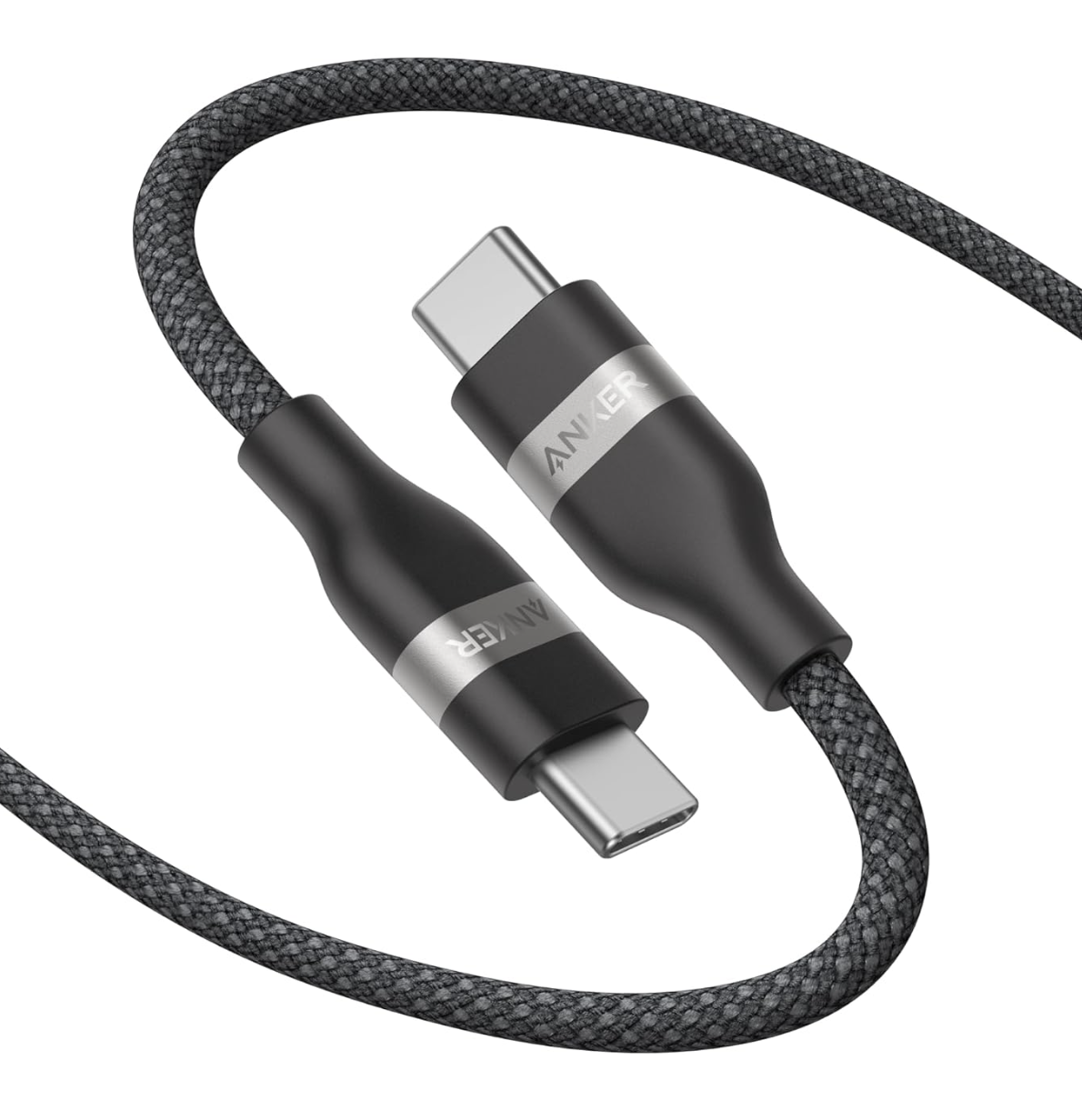 Кабель Anker Nano USB-C Cable 240W 1,8 м Flexible Braided Cord Fast Charging Black