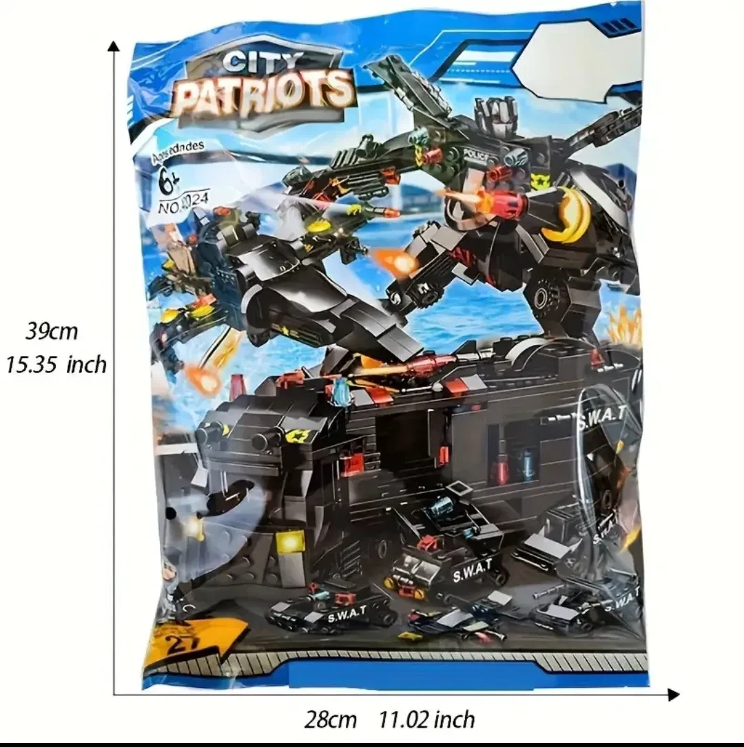 Конструктор Jiqile Робот трансформер 585 дет. - фото 2 Конструктор Jiqile Робот трансформер 585 дет. - фото 2