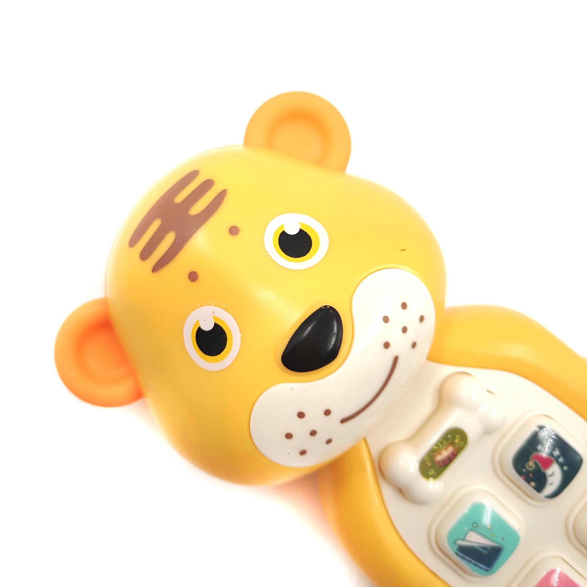 Телефон інтерактивний Тигреня ТК Group 15 см укр. озвучення Жовтий (125257j) - фото 3 Телефон інтерактивний Тигреня ТК Group 15 см укр. озвучення Жовтий (125257j) - фото 3