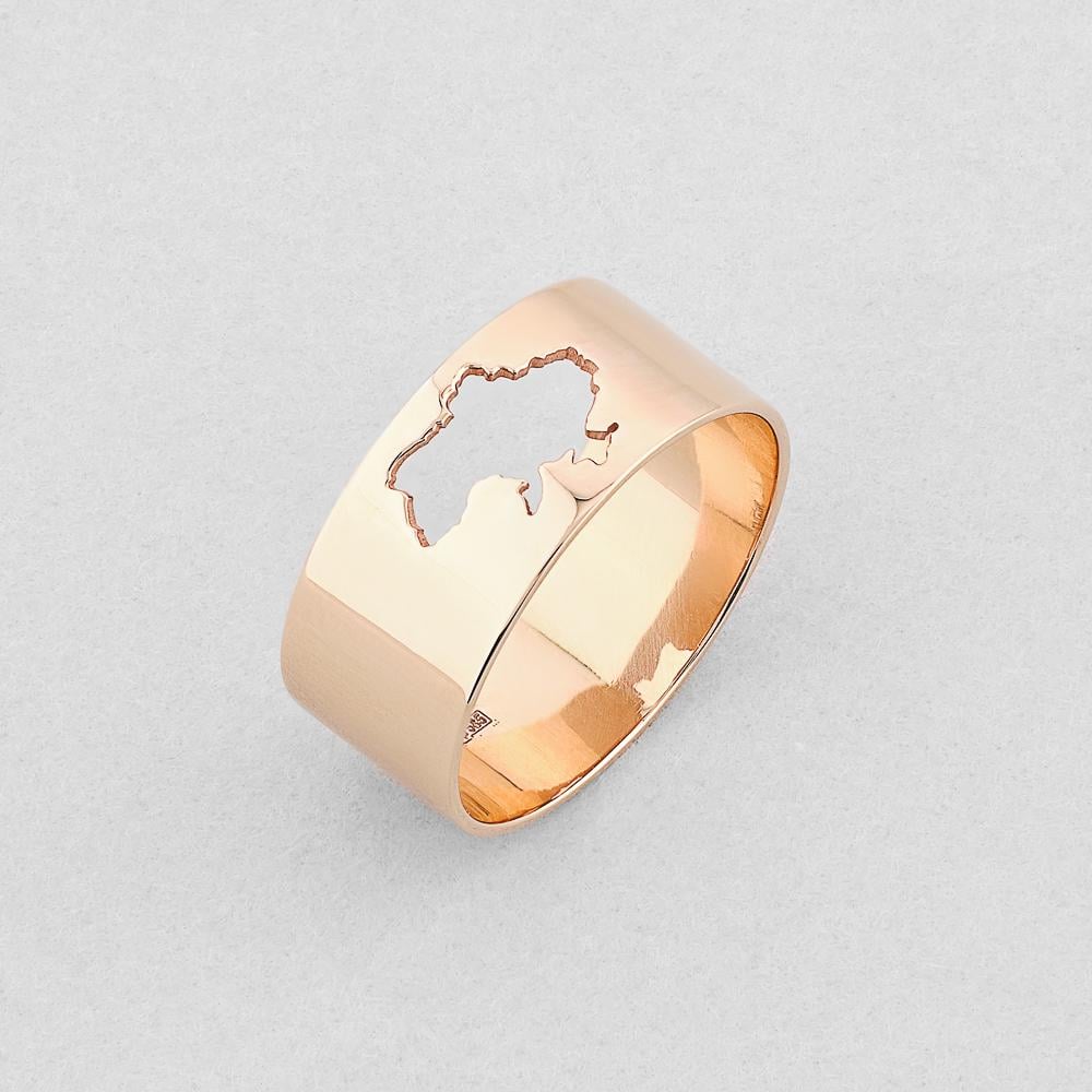 Кольцо золотое Minimal Твоя родина р. 16,5 (10020/5-ч-16.5)