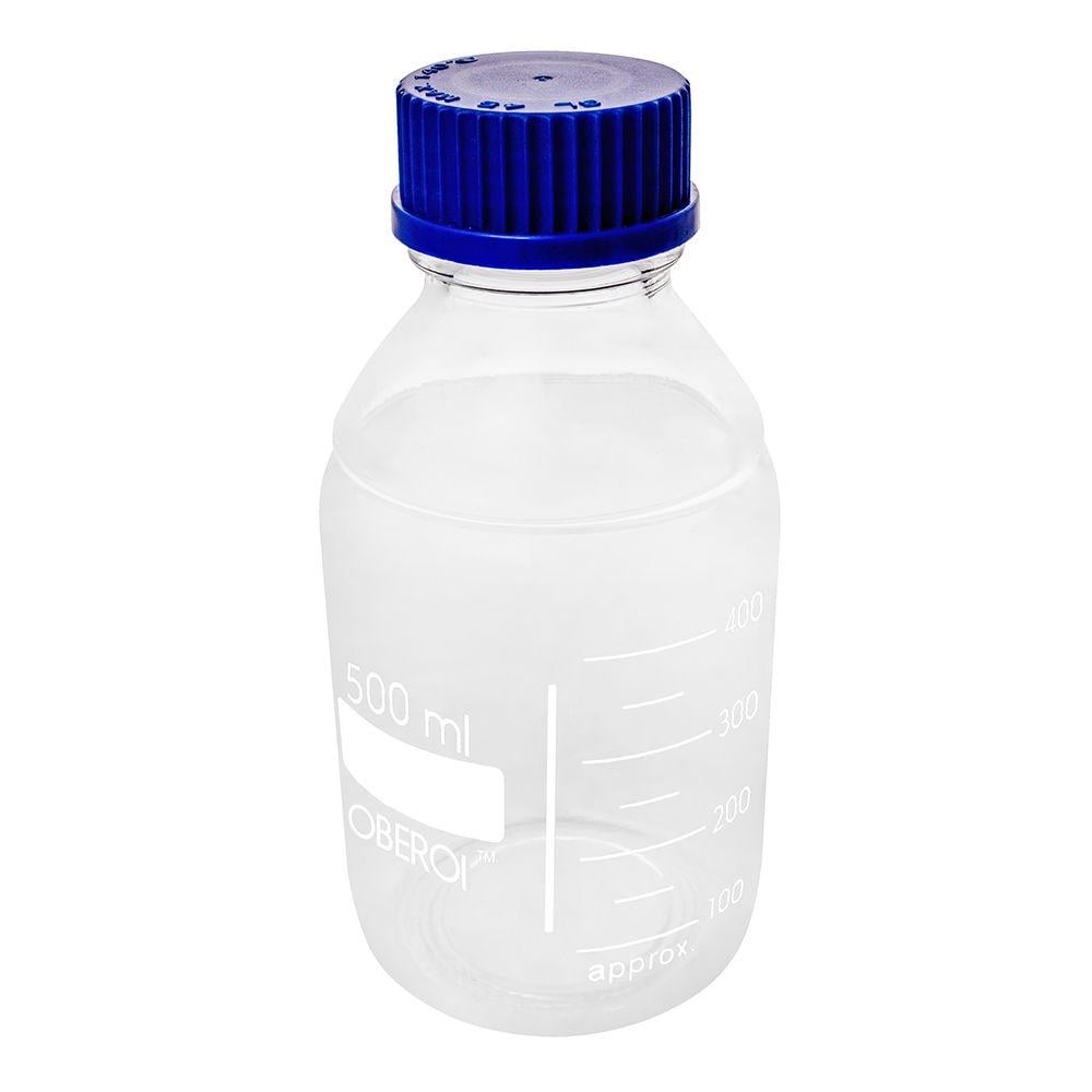 Бутель для реактивів Ridni з градуюванням і кришкою 500 мл (12427)