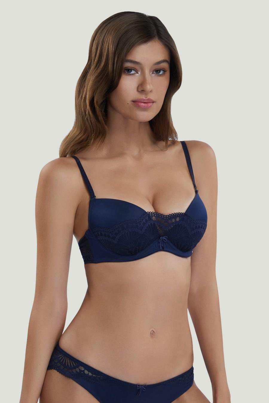 Бюстгальтер push-up Marc&Andre 80A Синий (65620)