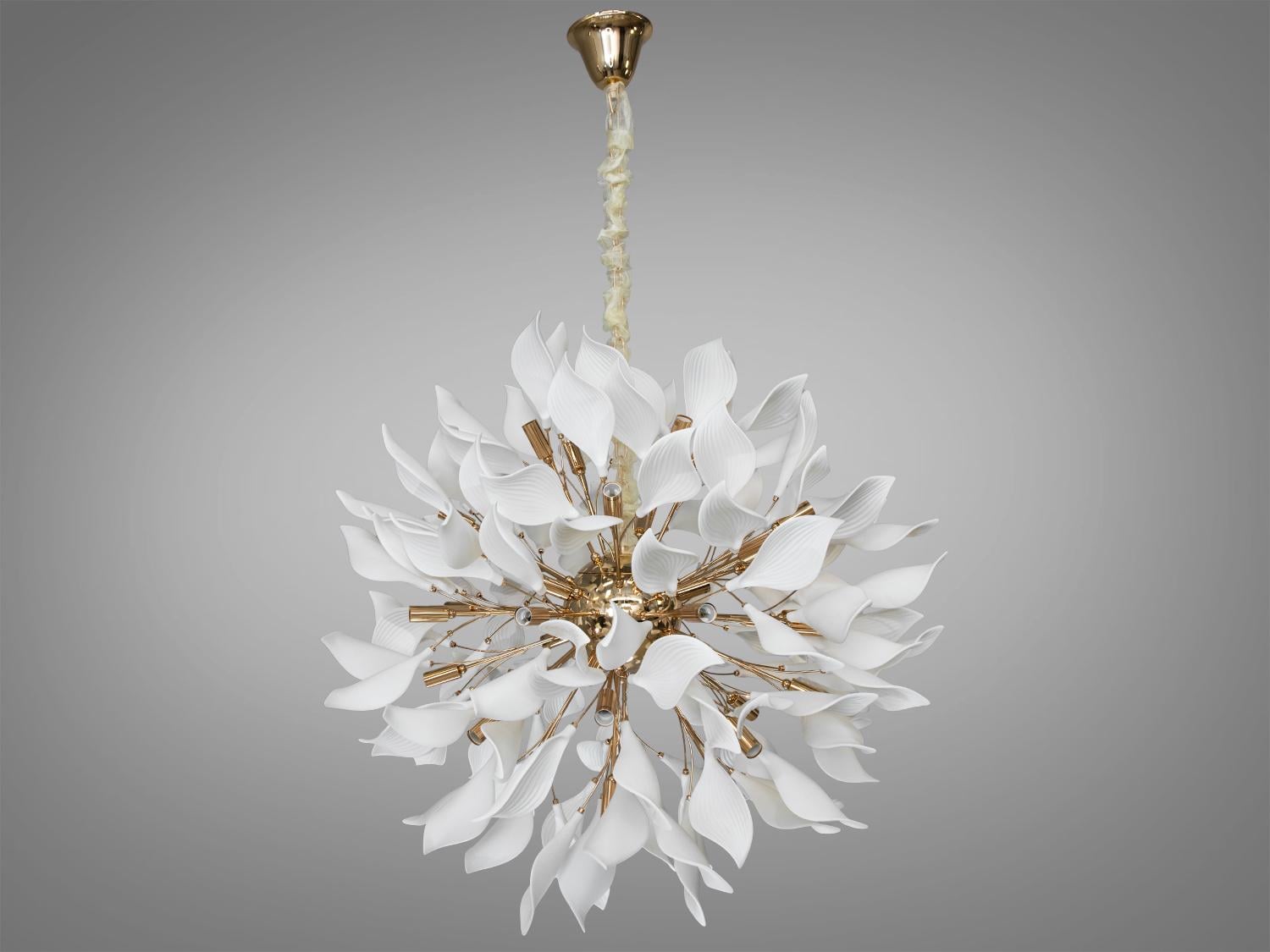 Люстра подвес 40 ламп Золотой (7172-32/8p gd) Люстра подвес 40 ламп Золотой (7172-32/8p gd)