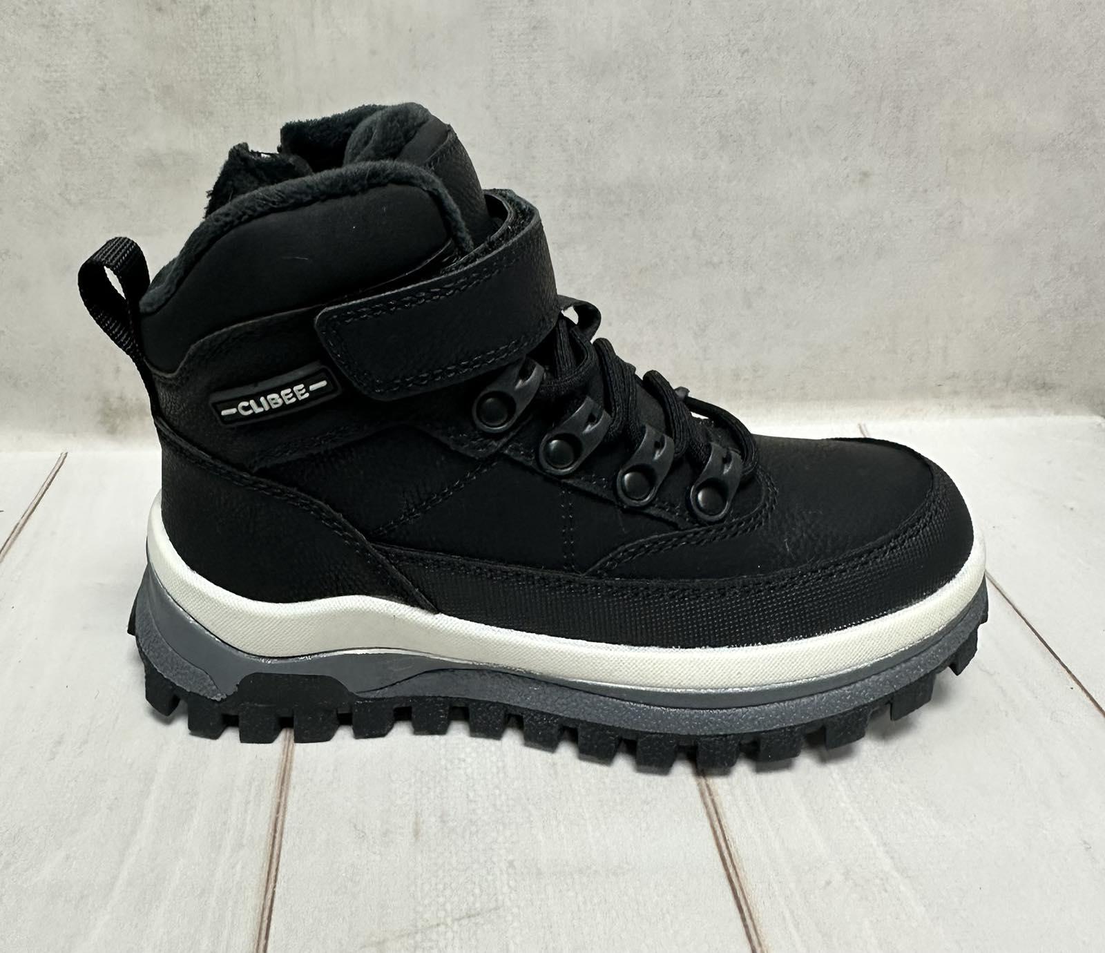 Черевики дитячі Clibee зимові на овчині р. 34/21,5 см Чорний Черевики дитячі Clibee зимові на овчині р. 34/21,5 см Чорний