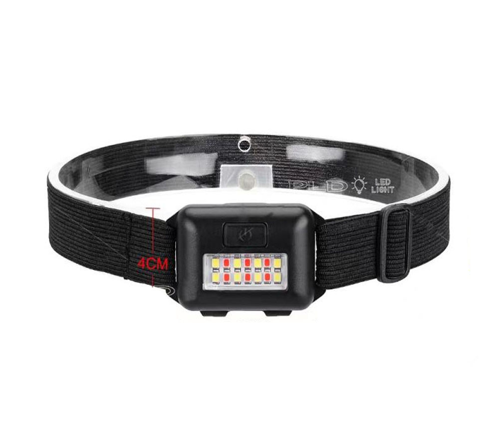 Ліхтар налобний PLD-818-1-8SMD white/red 10W 3xAAA Black