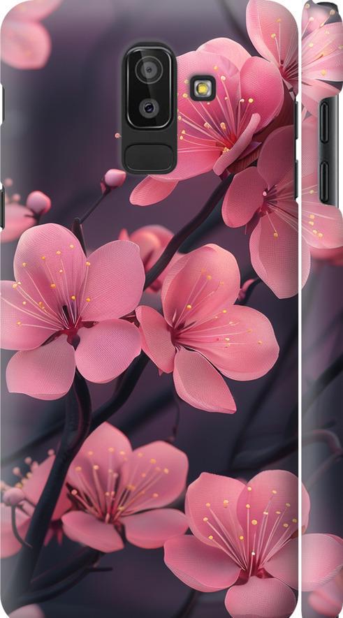 Чехол на Samsung Galaxy J8 2018 Пурпурная сакура (6075m-1511-42517)