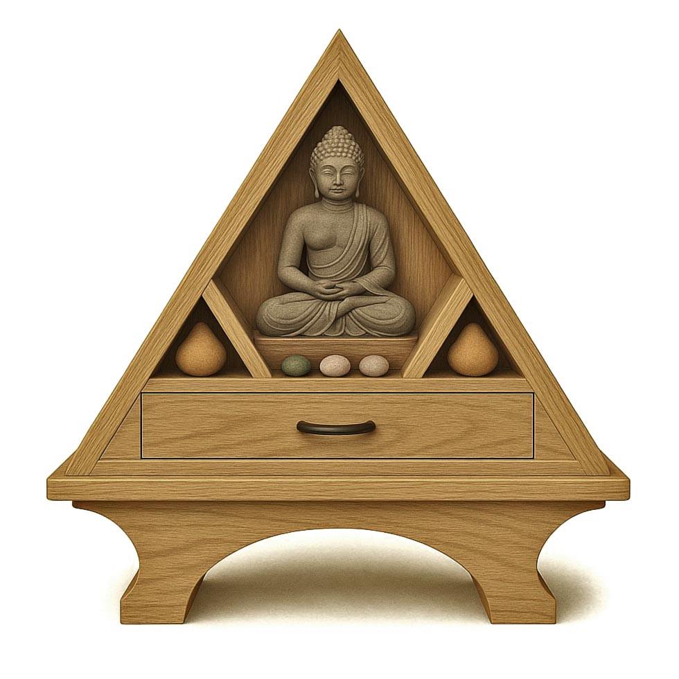 Алтарь для медитации из дерева Девандора Сиена (ЛАТ-000105)