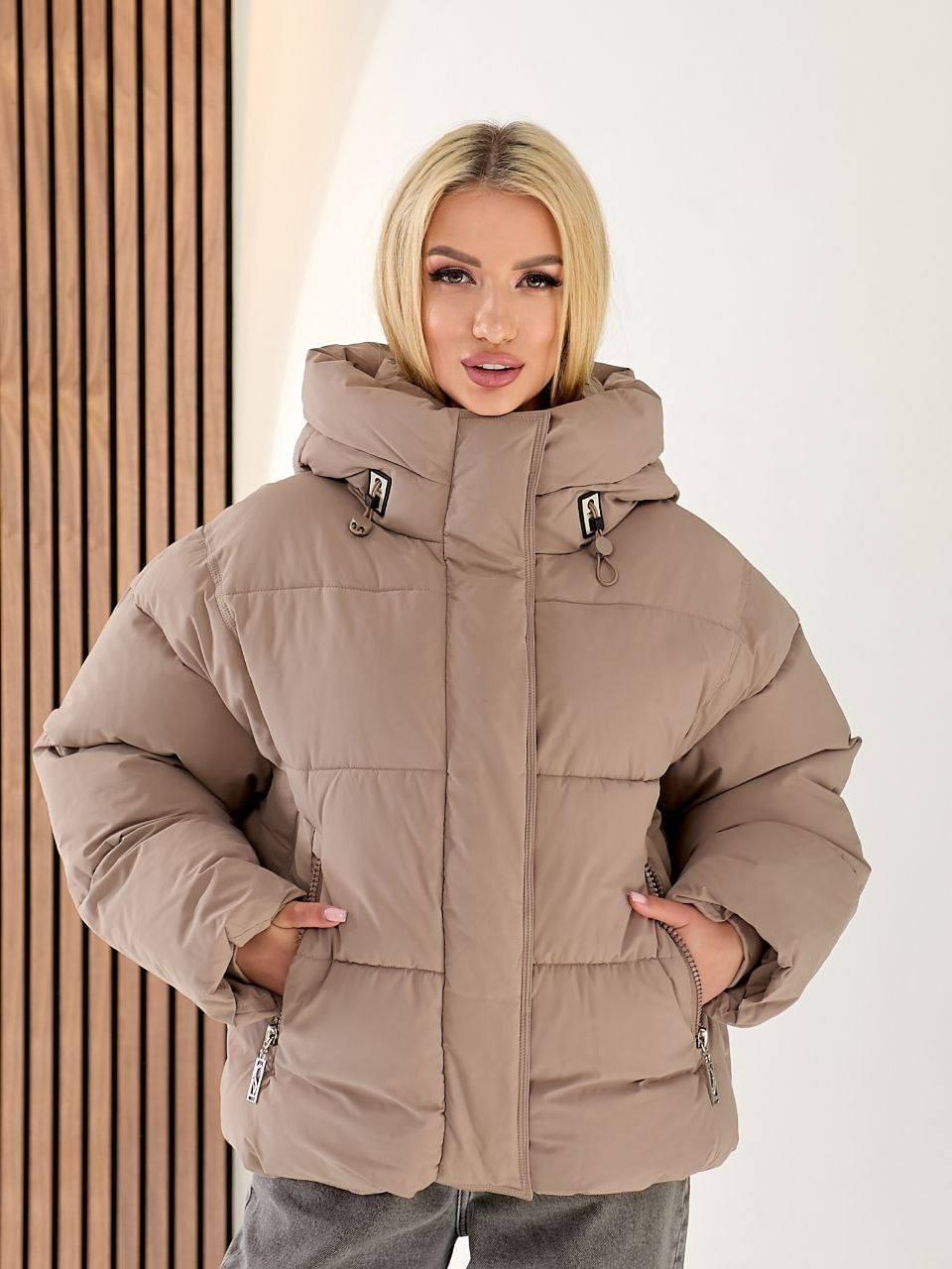 Куртка женская зимняя до -30°С XL-XXL Бежевый (OV-8157BE-XL-XXL) - фото 2 Куртка женская зимняя до -30°С XL-XXL Бежевый (OV-8157BE-XL-XXL) - фото 2