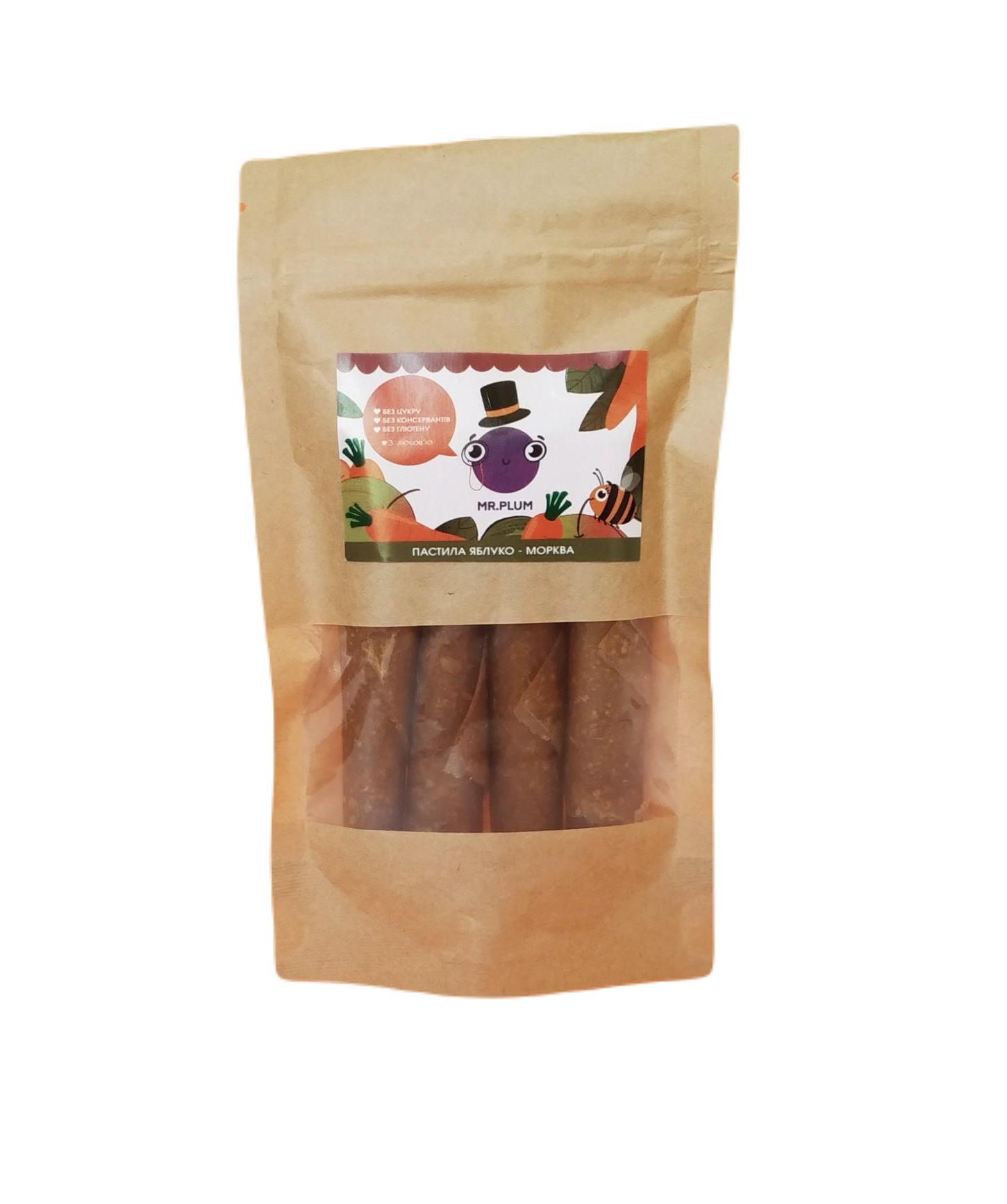 Пастила натуральная Mr.Plum Яблоко-Морковь 50 г