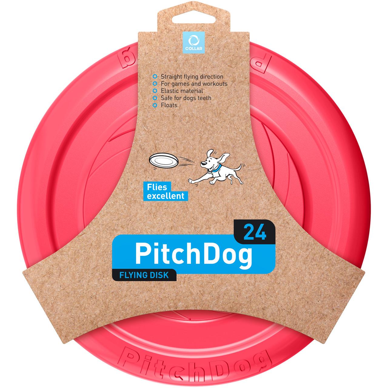 Летающий диск для игр и тренировок PitchDog Розовый (62477)