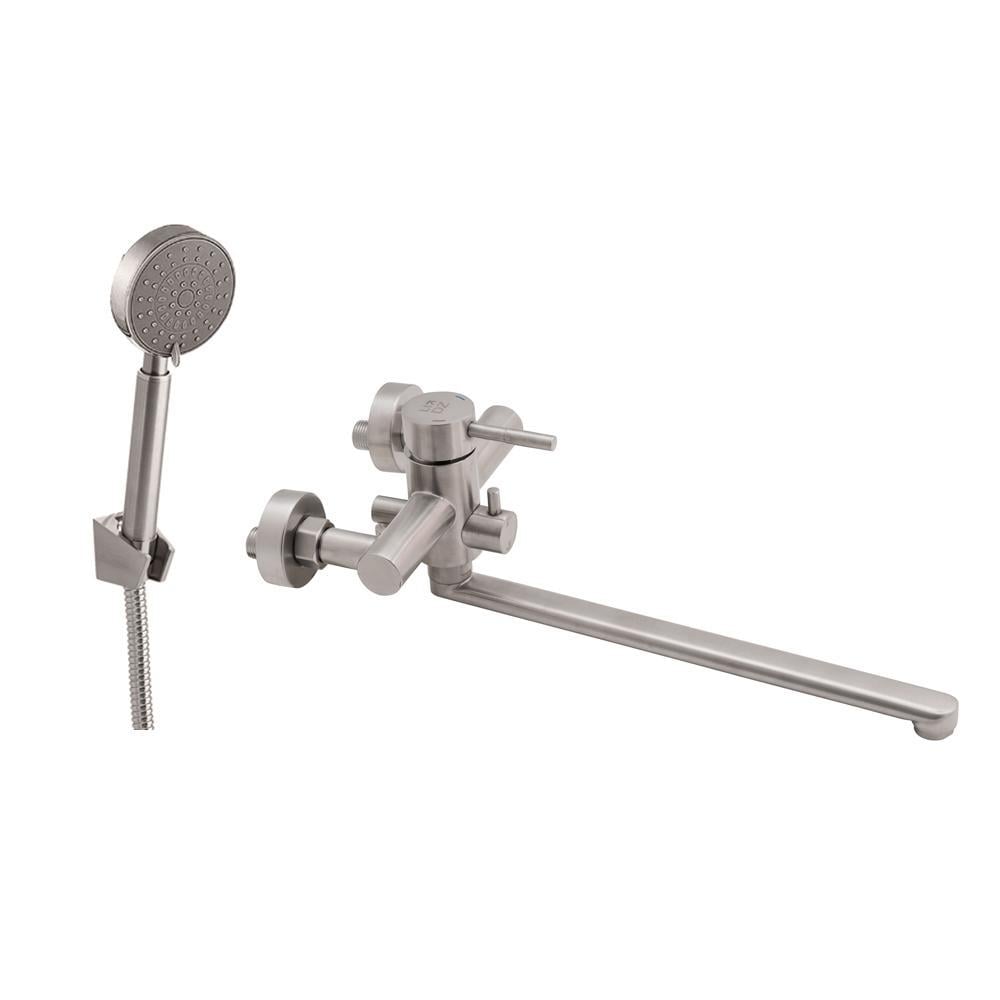 Смеситель для ванны Lidz Aria 005 с поворотным изливом c душевым гарнитуром k35 Nickel (LDARI005NKS34939) Смеситель для ванны Lidz Aria 005 с поворотным изливом c душевым гарнитуром k35 Nickel (LDARI005NKS34939)