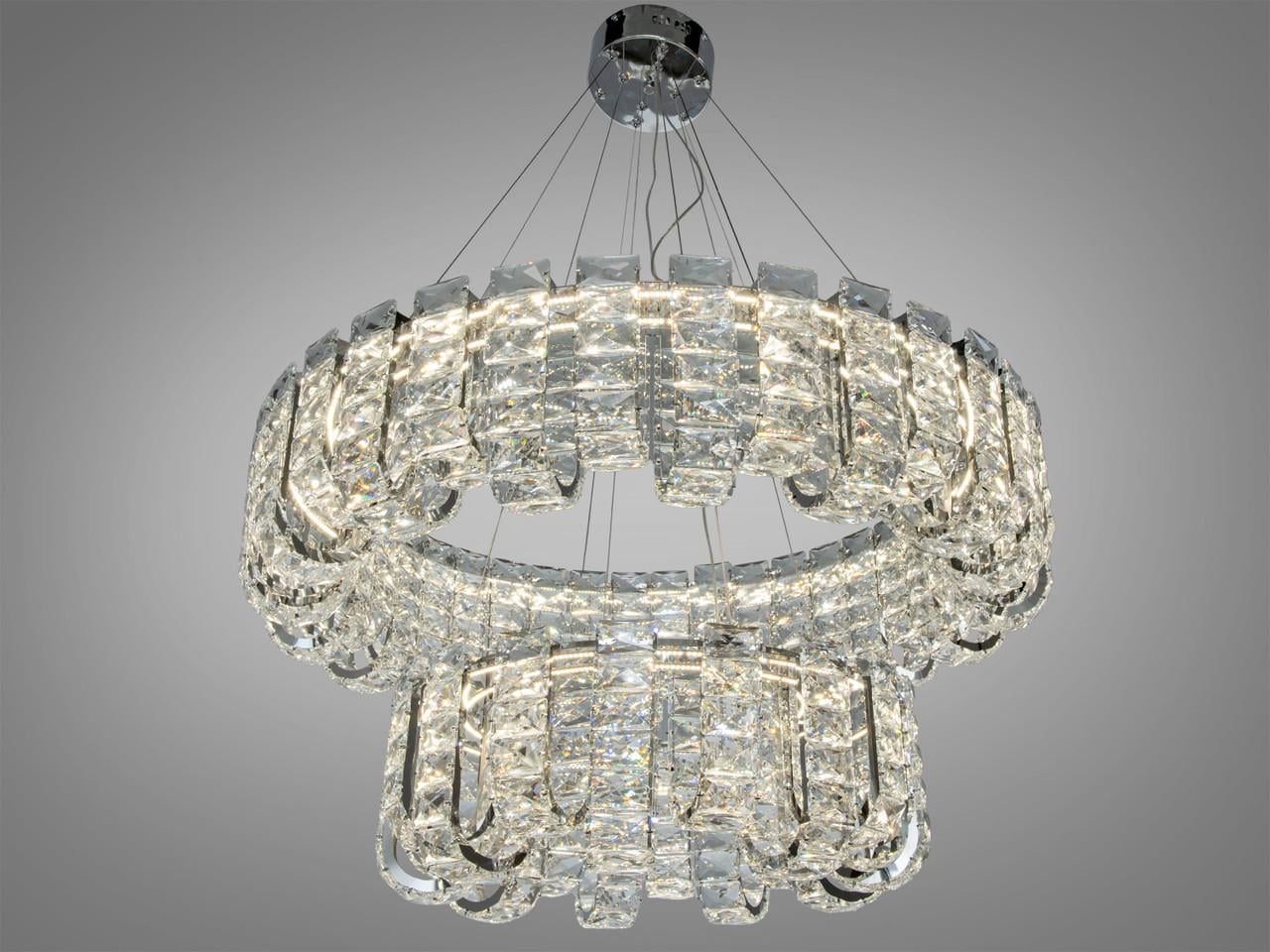 Люстра підвісна світлодіодна 559/800+500CH з кришталевими елементами та пультом (2909927161) Люстра підвісна світлодіодна 559/800+500CH з кришталевими елементами та пультом (2909927161)