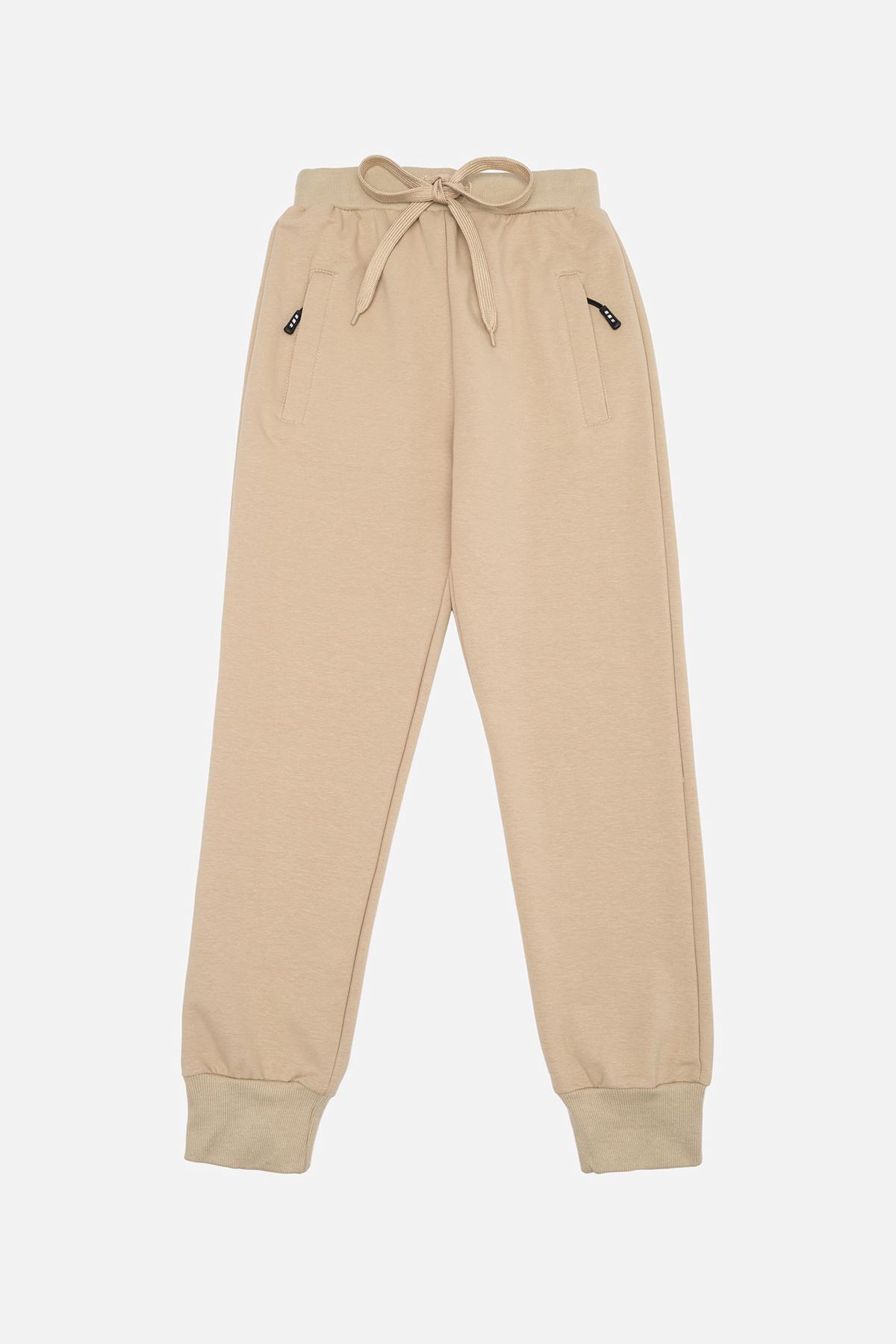 Брюки спортивные для мальчика 122 см Бежевый (SKT000968580)