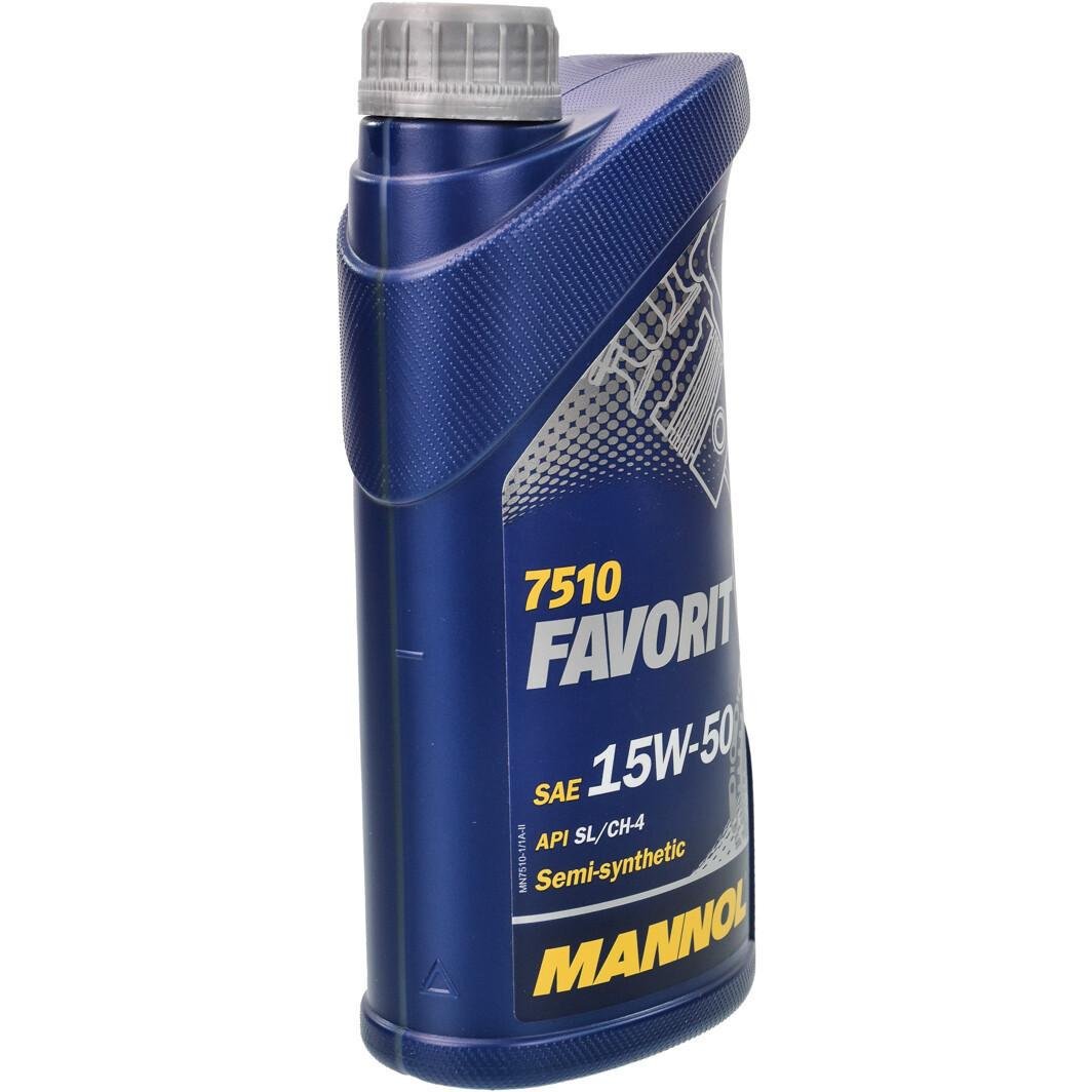Моторное масло автомобильное Mannol FAVORIT 15W-50 1 л (184059) - фото 2
