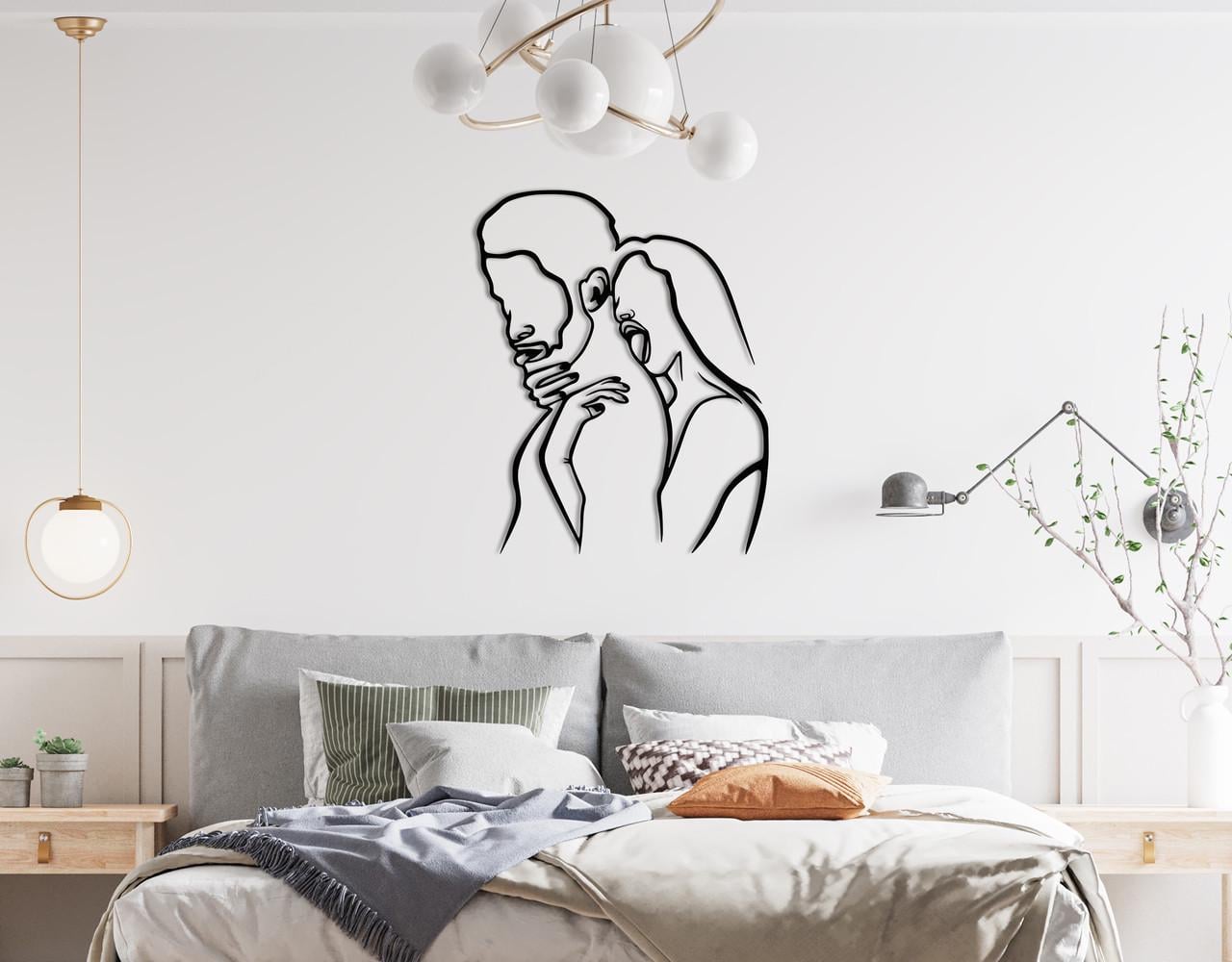 Декоративное панно на стену Upwood Decor Kiss The Man 31,3х25 см Black (1539389434)