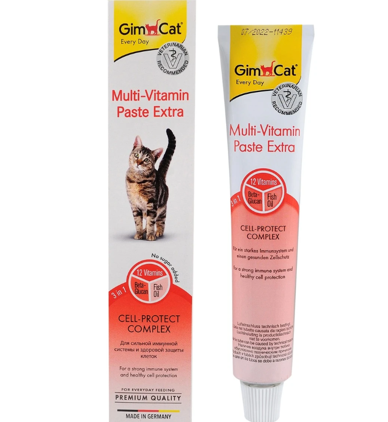 Паста GimCat для котів Multi-vitamin мультивітамінна Extra 100 г