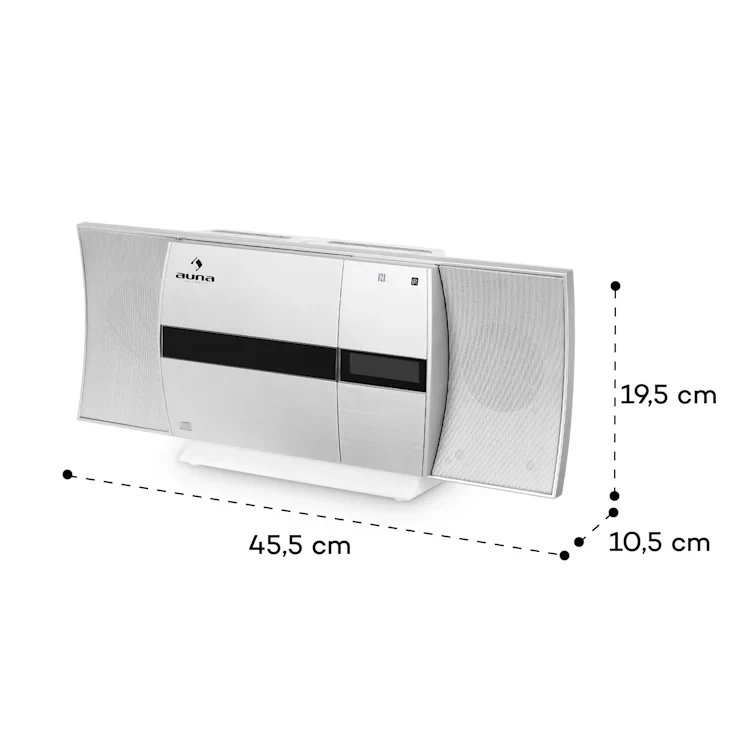 Стереосистема вертикальна Auna V-20 DAB MP3 Bluetooth AUX USB - фото 2 Стереосистема вертикальна Auna V-20 DAB MP3 Bluetooth AUX USB - фото 2