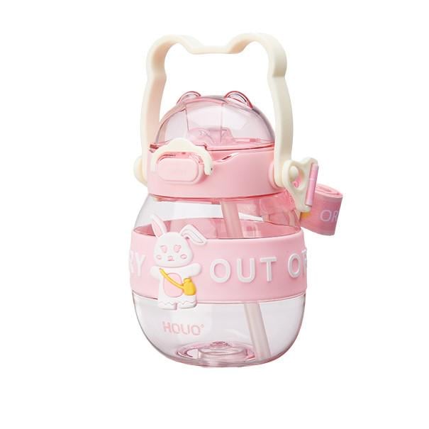 Пляшечка для води дитяча із ручкою 580 мл Рожевий (HP-14-37P) - фото 1 Пляшечка для води дитяча із ручкою 580 мл Рожевий (HP-14-37P) - фото 1