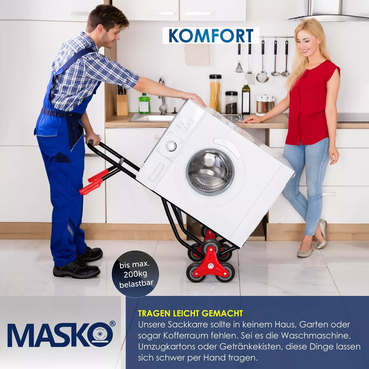 Грузоподъемная тележка MASKO 200 кг (2583270651) - фото 7 Грузоподъемная тележка MASKO 200 кг (2583270651) - фото 7