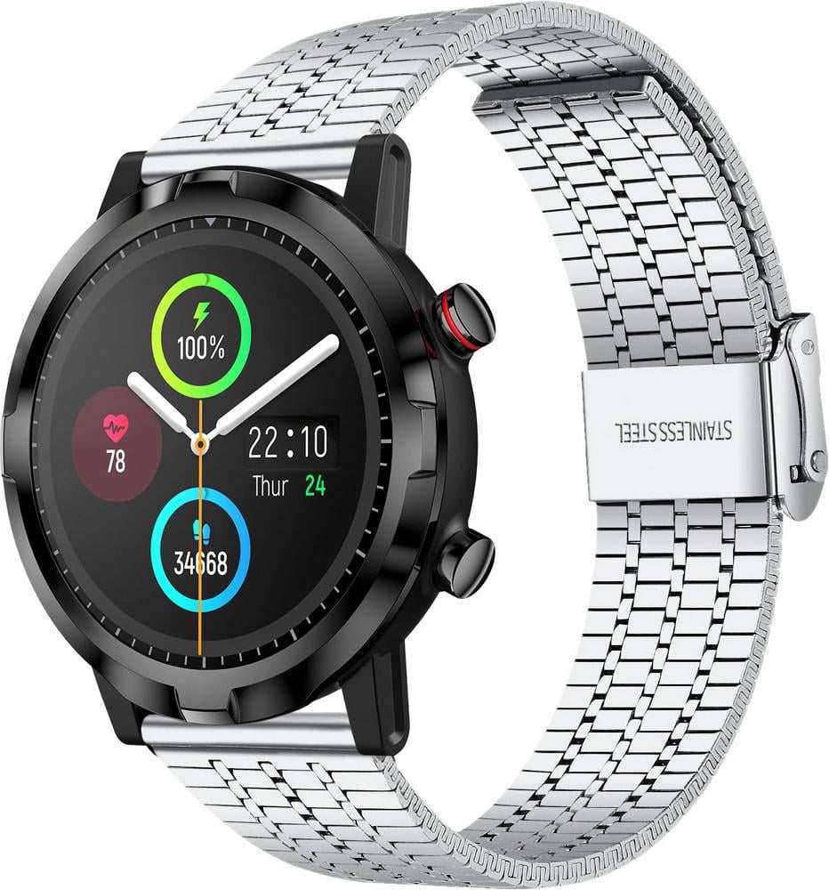 Браслет металевий Counic для Haylou Smart Watch RT LS05S Silver (34129-59)