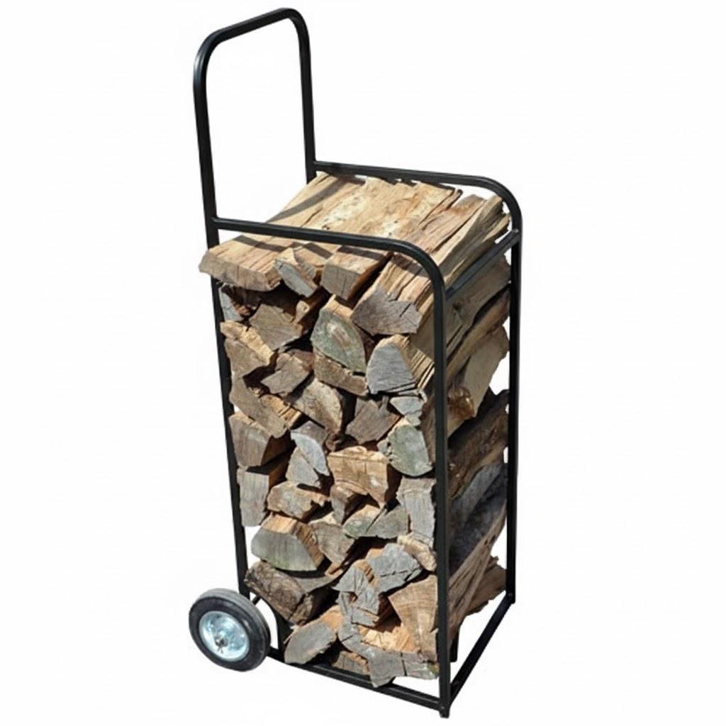 Ручная тележка для дров Kompred OL065/1 420x620x1100 Черний