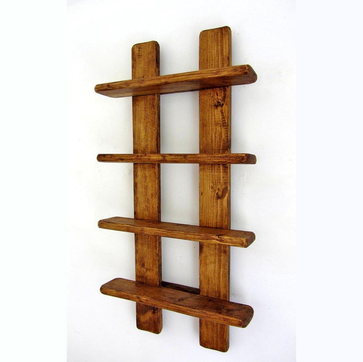 Полка настенная из дерева Парадокс Капучино (НСП-005509)