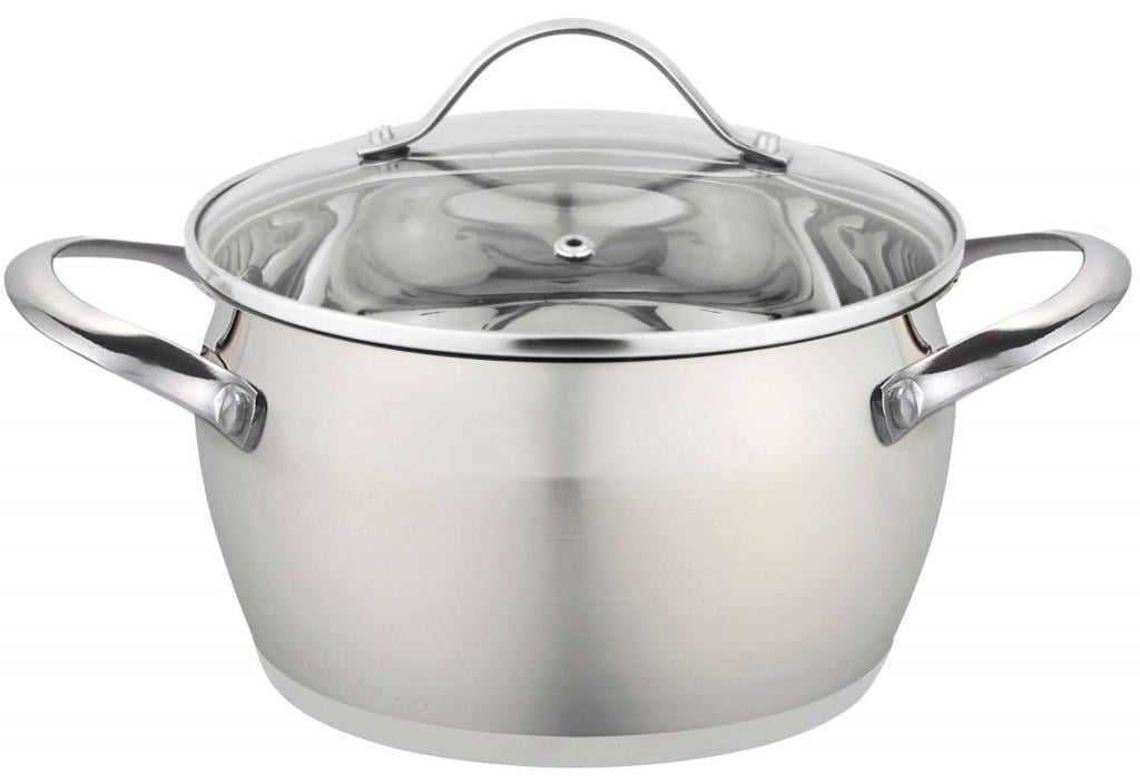 Кастрюля нержавеющая Con Brio с крышкой 24 см 6,1 л (CB-1125) Кастрюля нержавеющая Con Brio с крышкой 24 см 6,1 л (CB-1125)