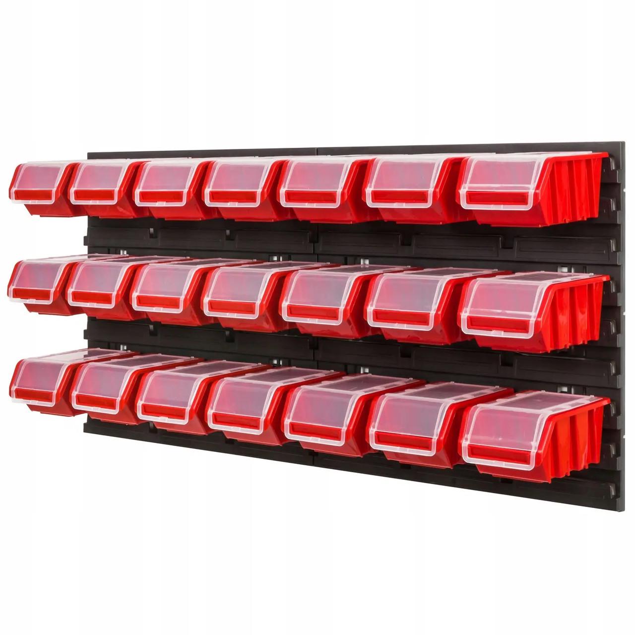 Панель настенная с контейнерами с крышкой 78х39 см 21 контейнер (MIX539)