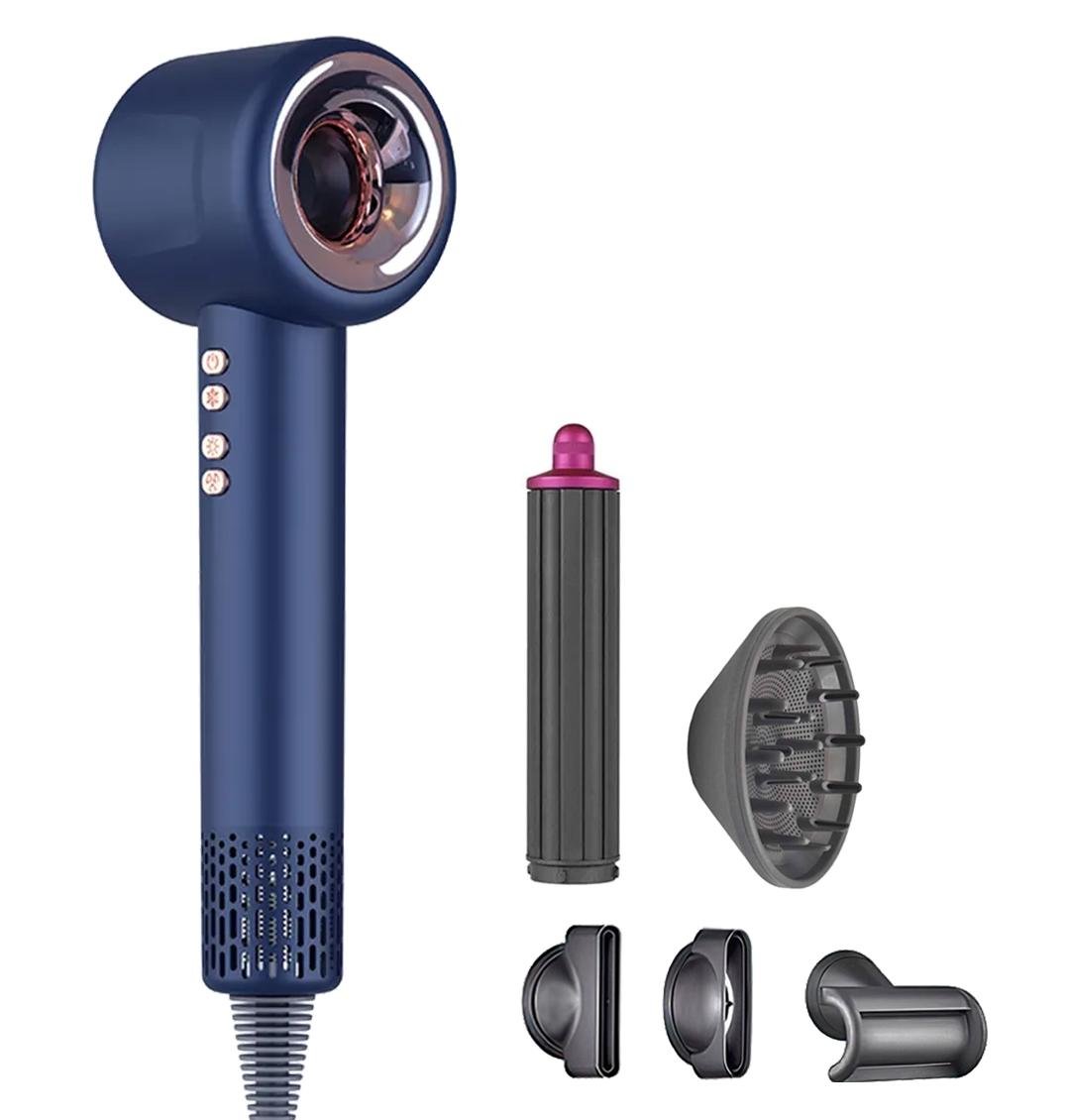 Фэн-стайлер для волос Onuliss Hair Dryer с магнитной насадкой Локон Синий (25810189)