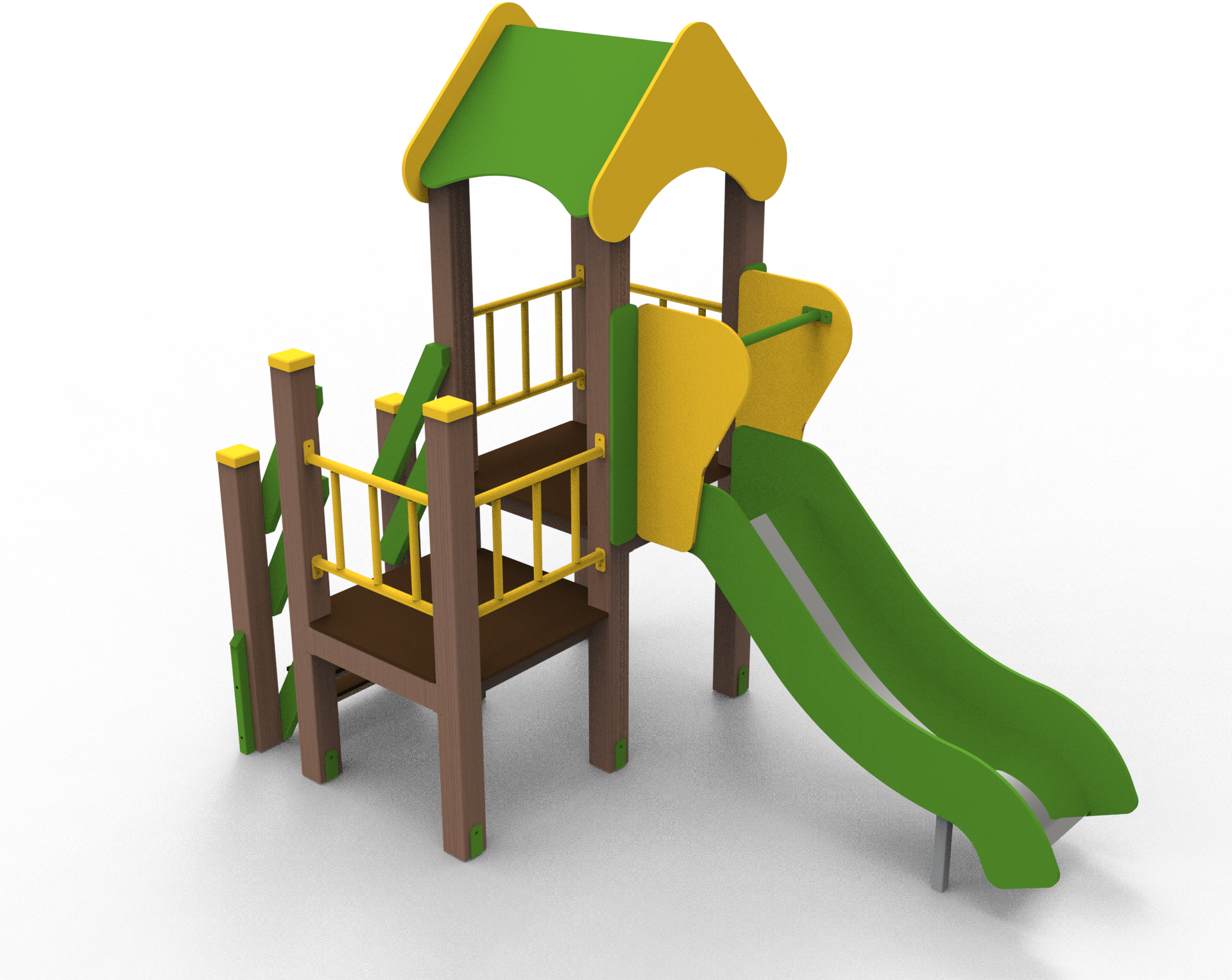 Детский игровой комплекс Tivoli-land Домик 1-2 3230x1760x2440 мм (8645651)