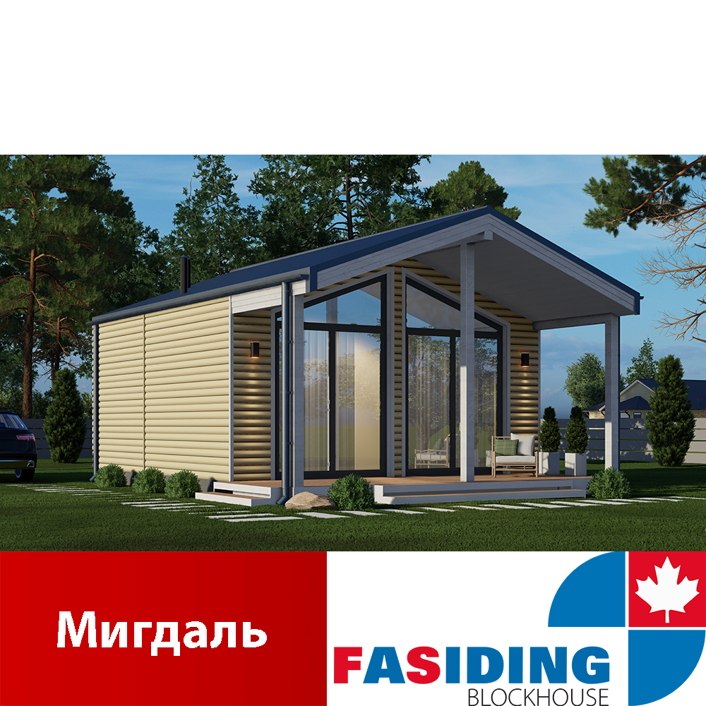 Сайдинг фасадный виниловый FASIDING BlockHouse Миндаль (343320619) - фото 2 Сайдинг фасадный виниловый FASIDING BlockHouse Миндаль (343320619) - фото 2