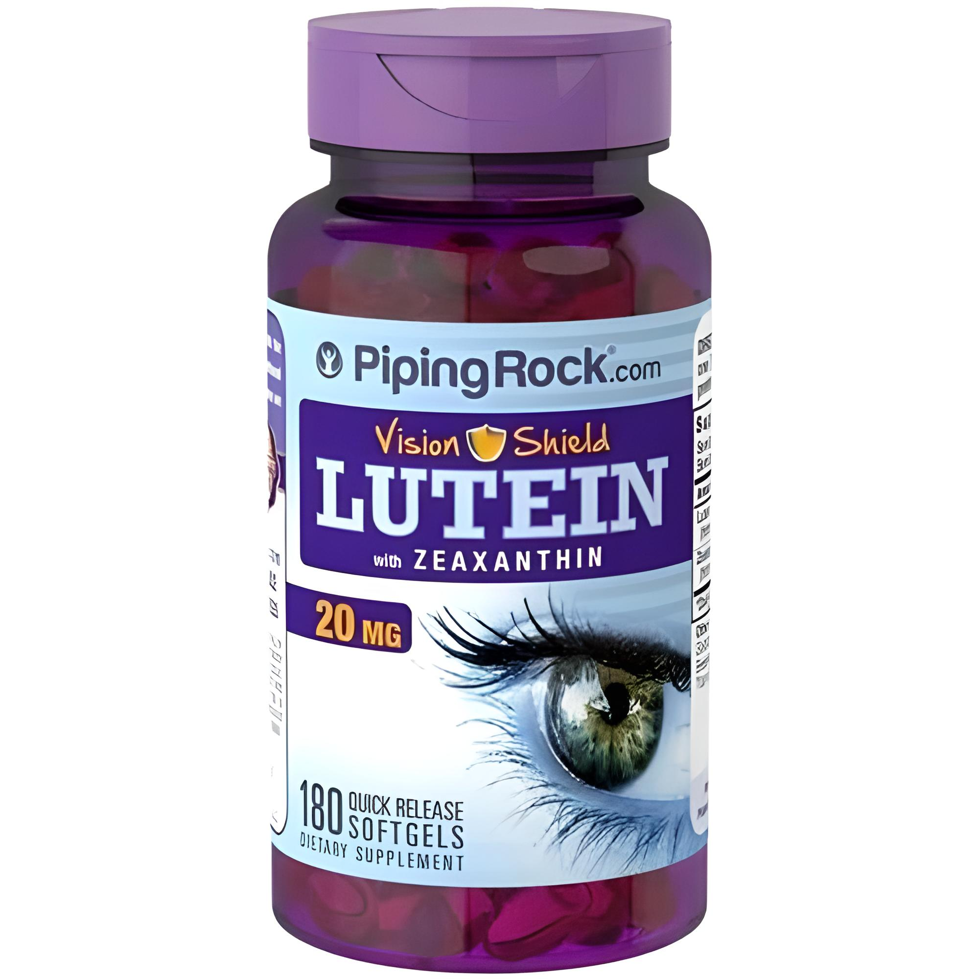 Лютеин Piping Rock Lutein 20 мг + Zeaxanthin 180 Softgels