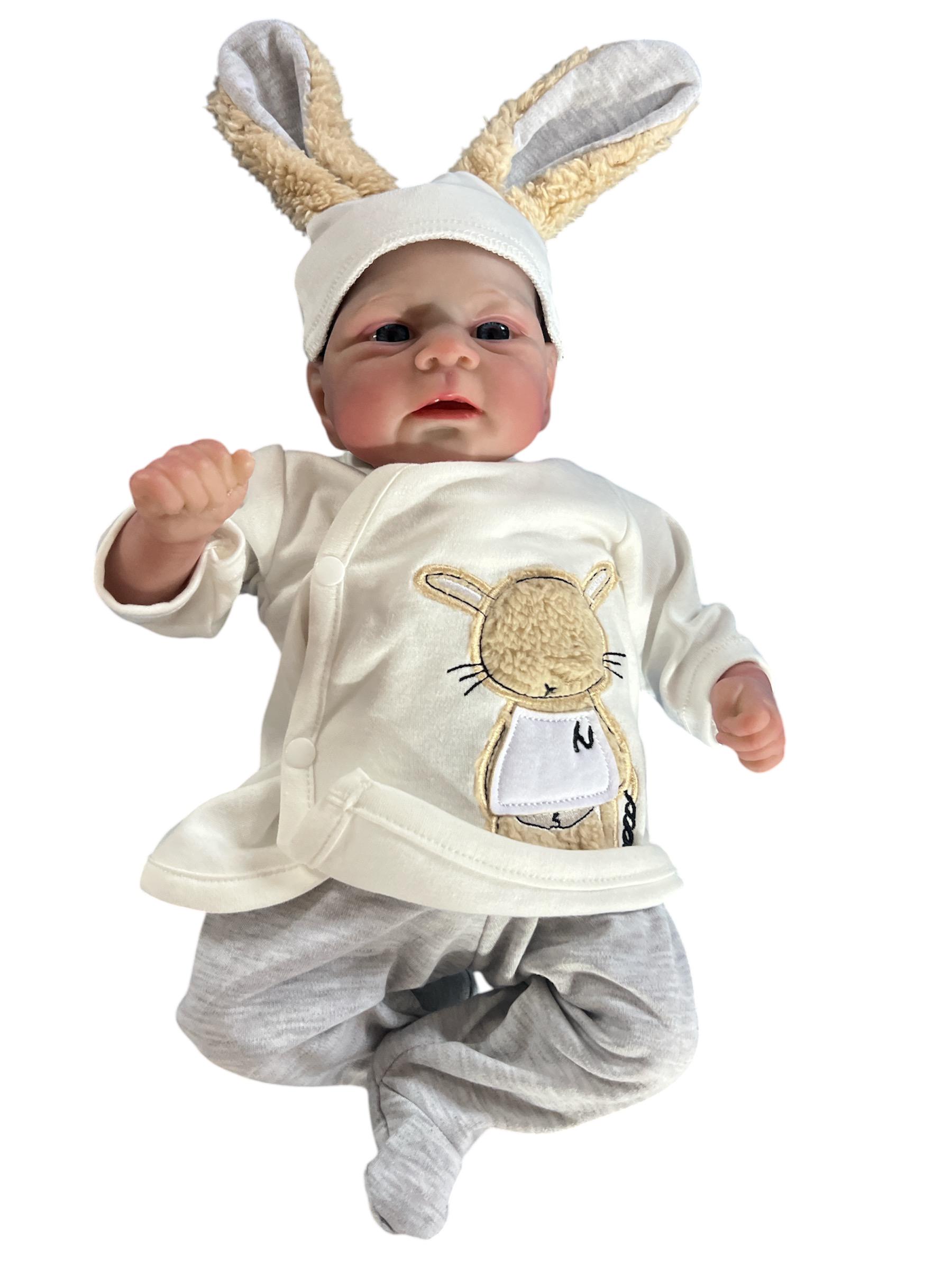 Лялька реалістична REBOTEC Baby пляшечка/підгузник/соска в комплекті 50 см (2317986821)