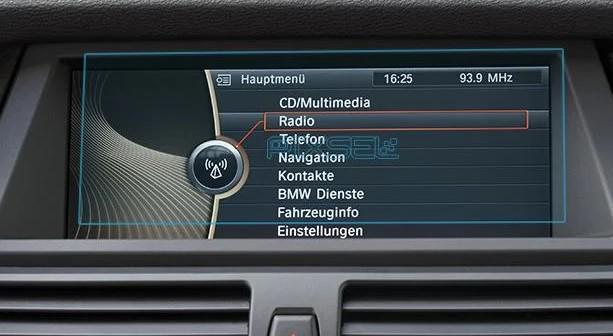 Защитное стекло Pixsel гибридное матовое на монитор BMW X6 8,8" 2008-2014 E71