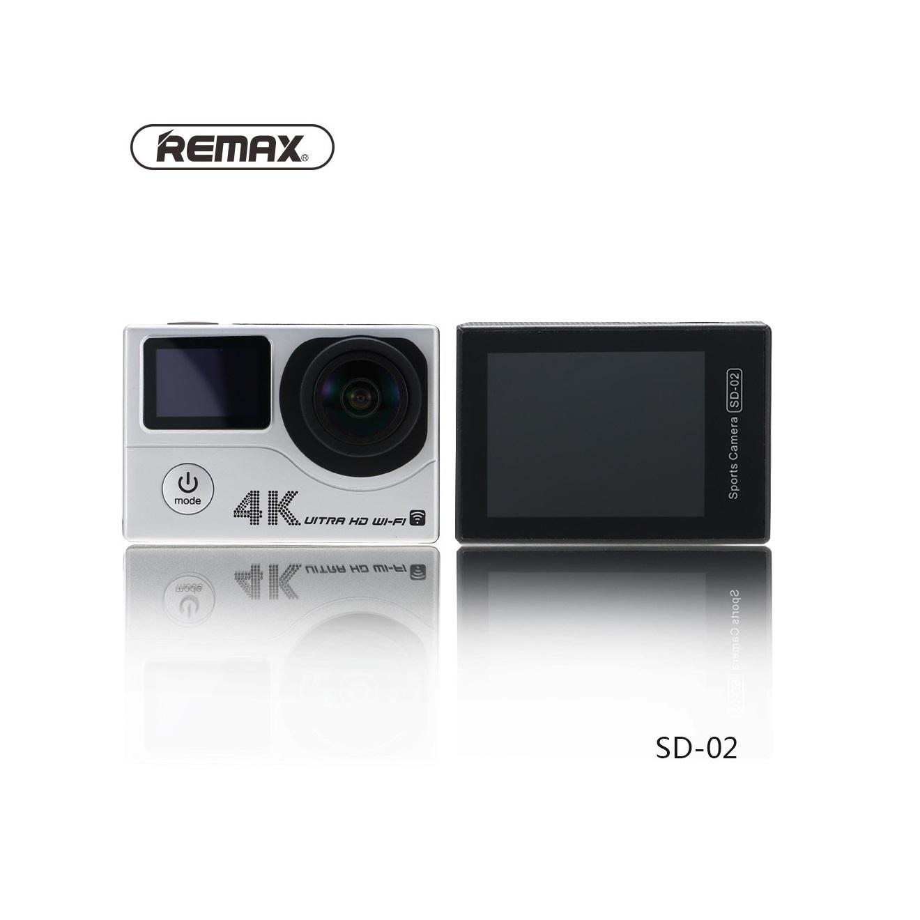 Экшн-камера Remax SD-02 4K HD Waterproof Sports Camera Серебряный (6954851270621) - фото 3