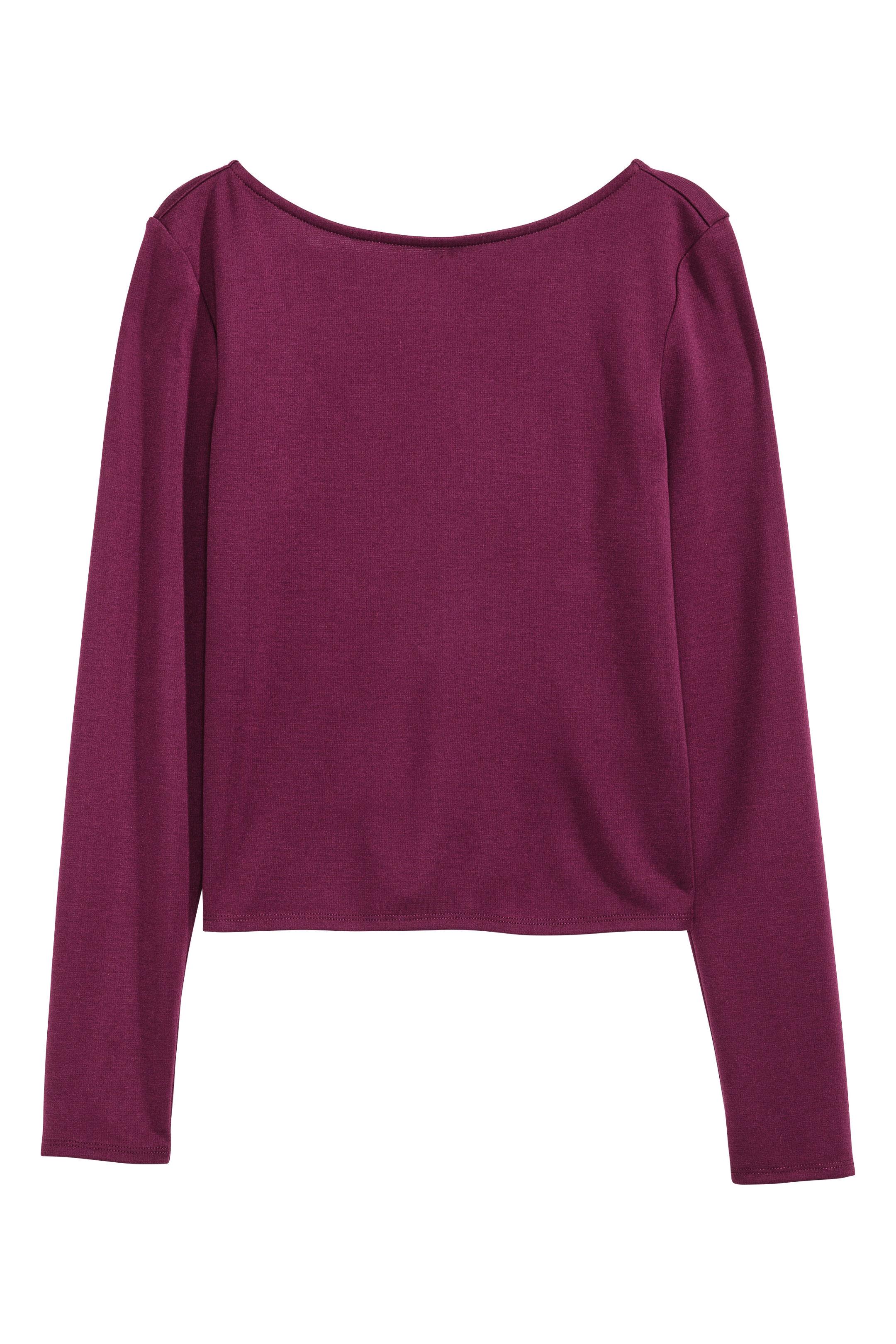 Лонгслив H&M S Фиолетовый (4554844) Лонгслив H&M S Фиолетовый (4554844)