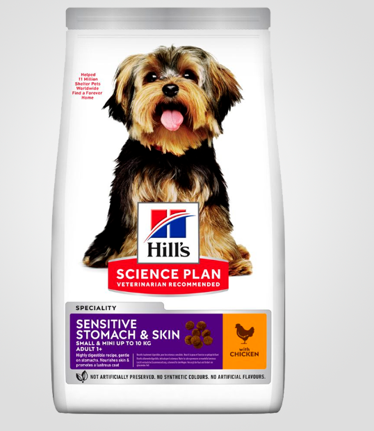 Корм сухой Hill's Science Plan Sensitive Stomach&Skin Small&Mini для собак мелких пород с курицей 3 кг (2218418807)