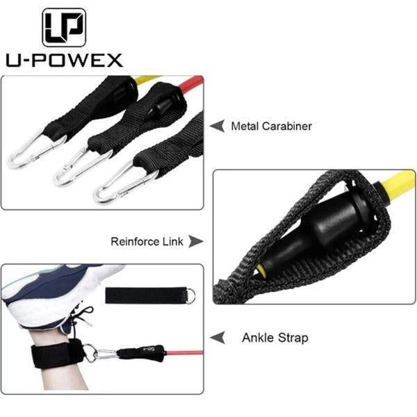 Набір еспандерів U-Powex Home Gym книжка з вправами та фітнес гумки з навантаженням 68 кг 5 шт. (26607014) - фото 5 Набір еспандерів U-Powex Home Gym книжка з вправами та фітнес гумки з навантаженням 68 кг 5 шт. (26607014) - фото 5