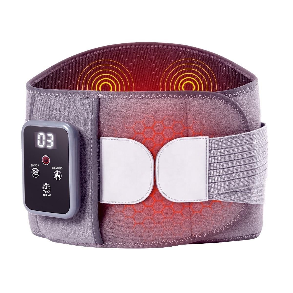 Массажный пояс Waist Protection Massage FZ-102 с подогревом для спины 3000 mAh Grey (3_07100)