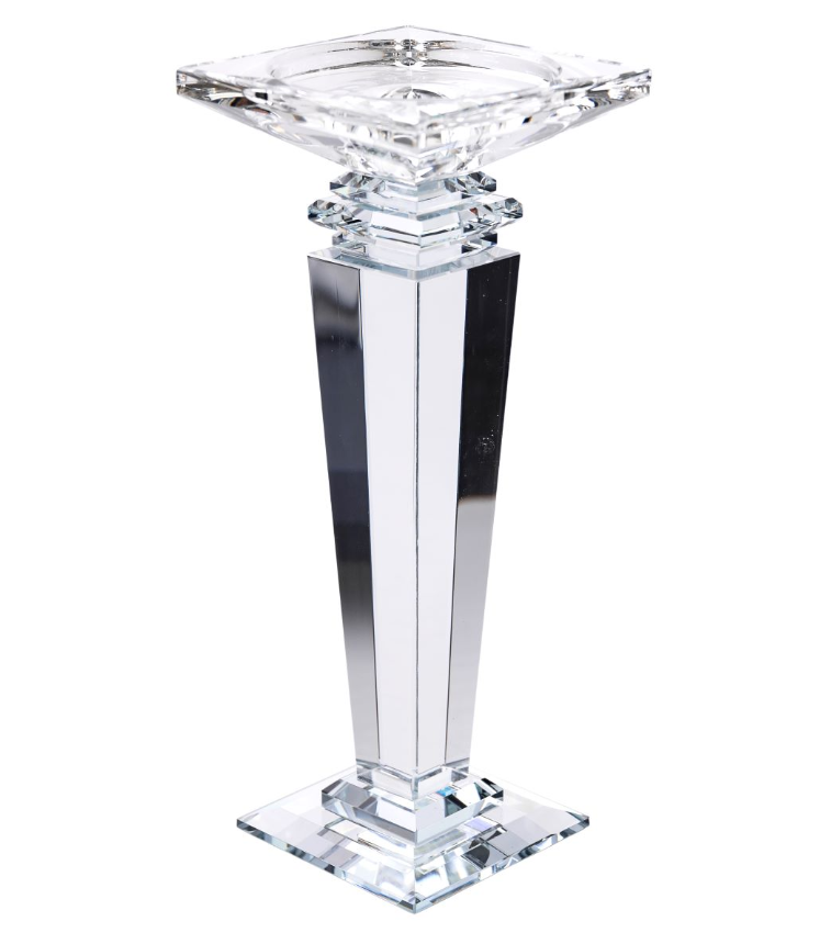 Свічник скляний Sylvie crystal із квадратною основою 24 см Прозорий - фото 2 Свічник скляний Sylvie crystal із квадратною основою 24 см Прозорий - фото 2