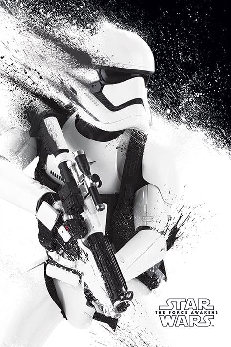 Постер плакат Зоряні Війни Епізод VII Штурмовик/Star Wars Episode VII Stormtrooper Paint 61x91,5 см