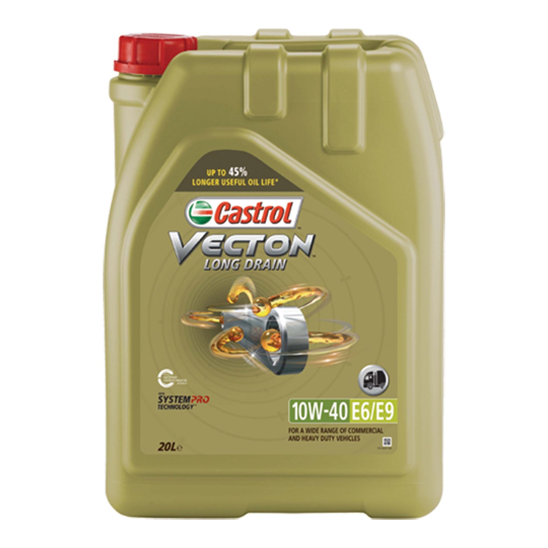 Моторне мастило Castrol VECTON LONG DRAIN 10W-40 E6/E9 20 л