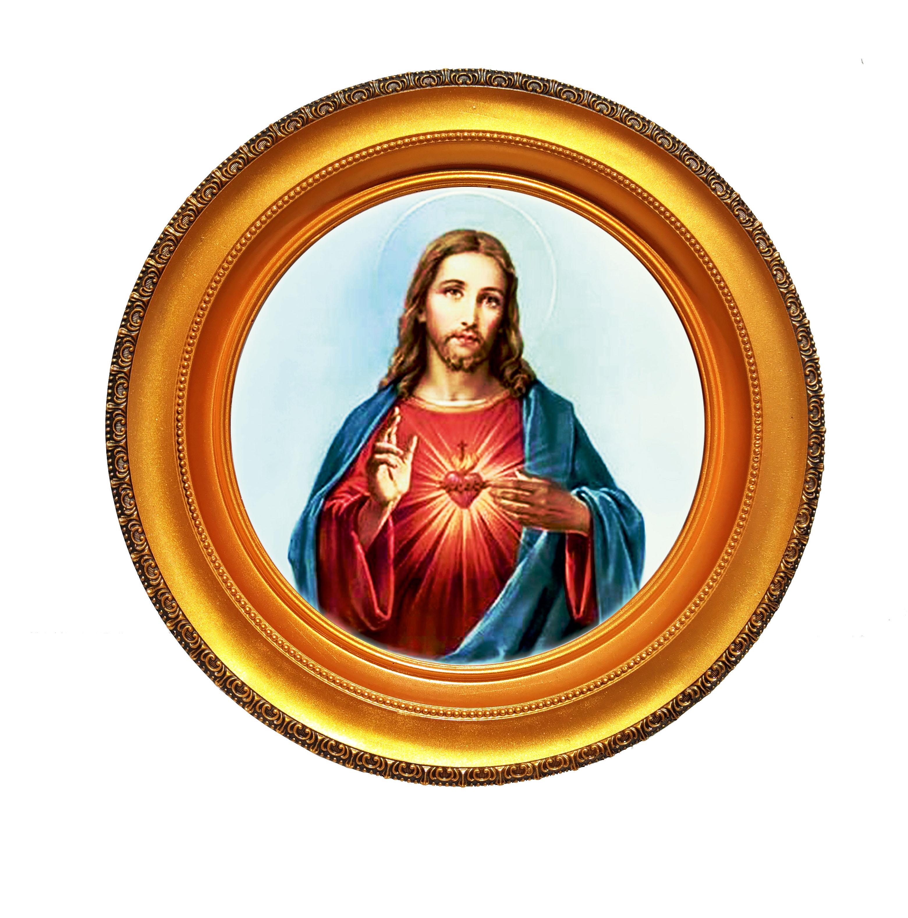 Тарілка декоративна Ікона Ісус та Марія диптих 23 см (18822524)