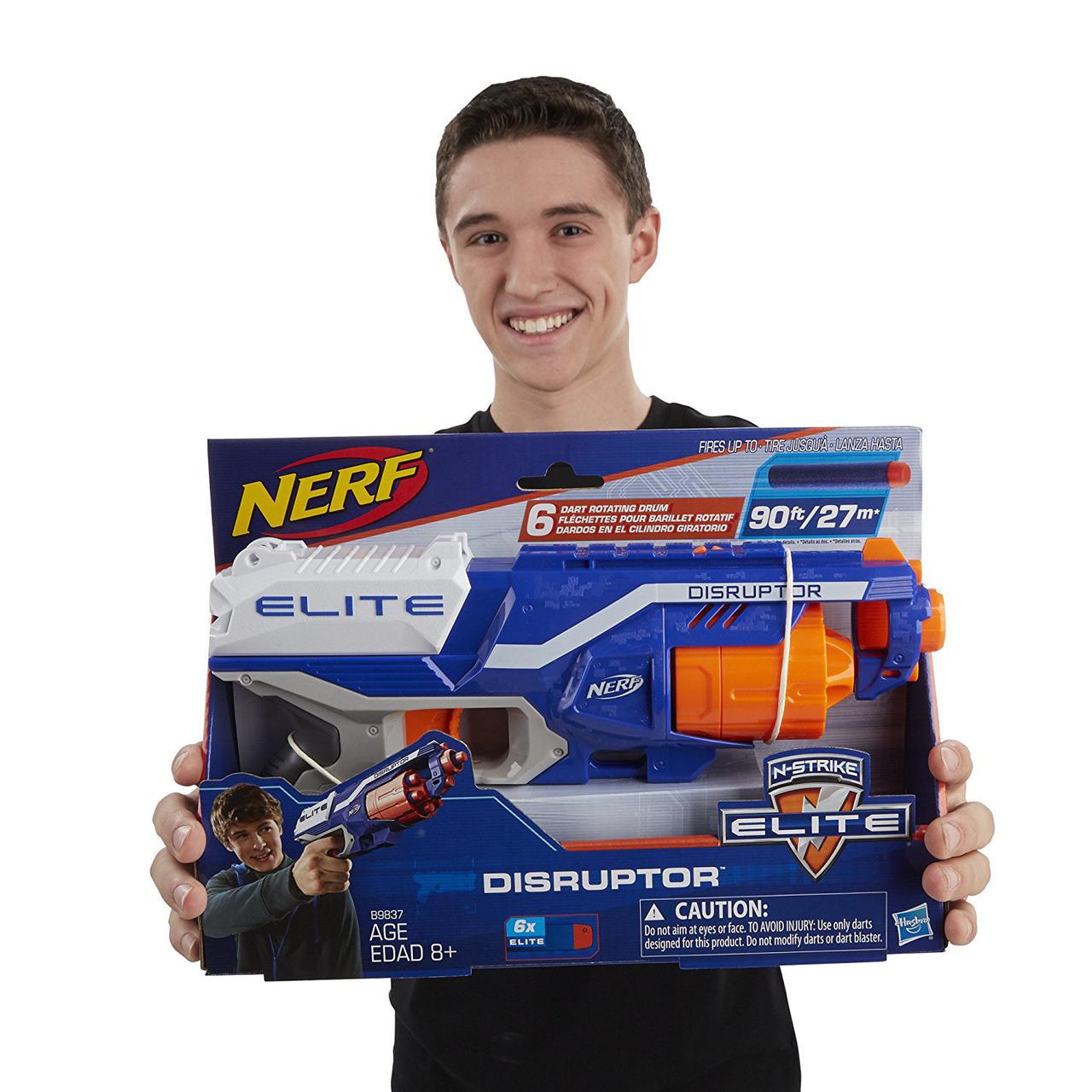 Бластер Nerf N-Strike Elite Disruptor (B9837) - фото 2 Бластер Nerf N-Strike Elite Disruptor (B9837) - фото 2