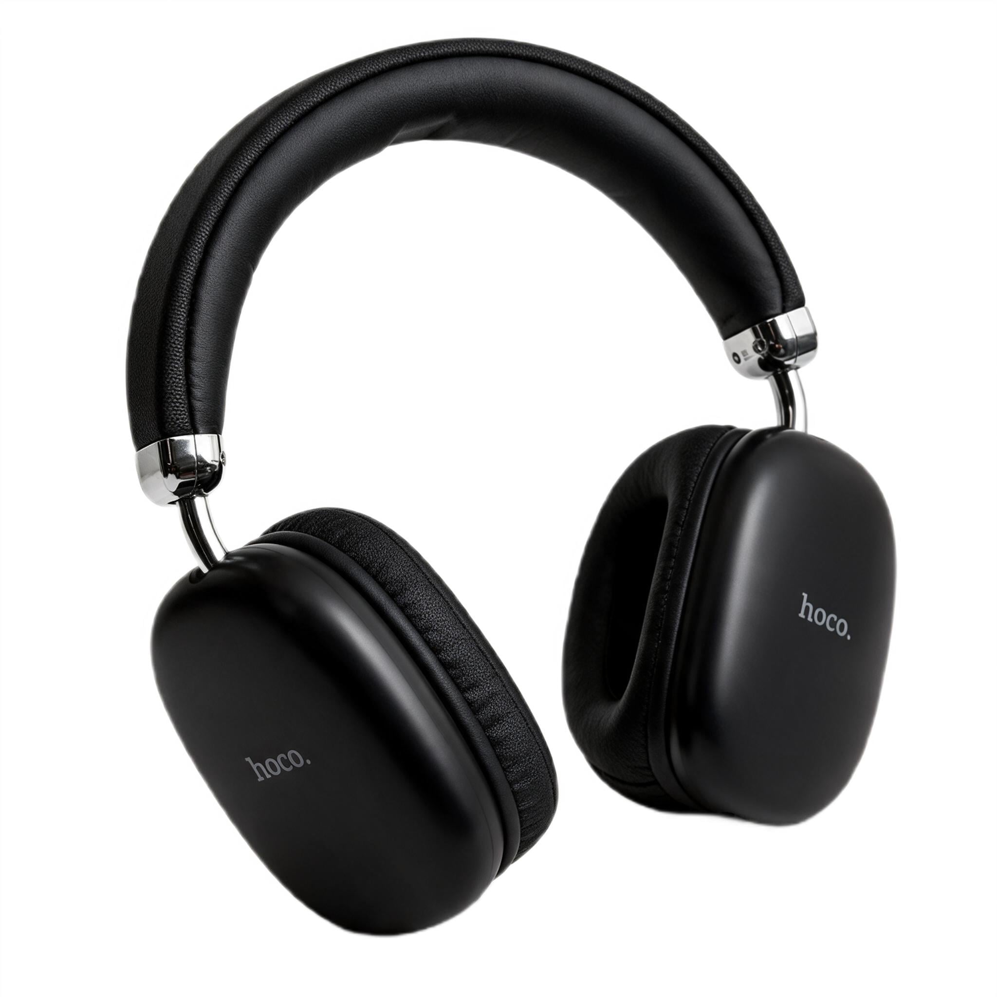 Беспроводные наушники Hoco W35 BLACK Wireless 5.3 с микрофоном/AUX 3,5 мм Черный (M1256) Беспроводные наушники Hoco W35 BLACK Wireless 5.3 с микрофоном/AUX 3,5 мм Черный (M1256)