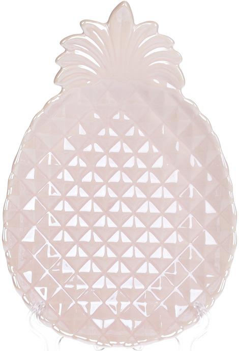 Набор блюд Ананас керамические 2 шт. 29х19,9 см Розовый перламутр