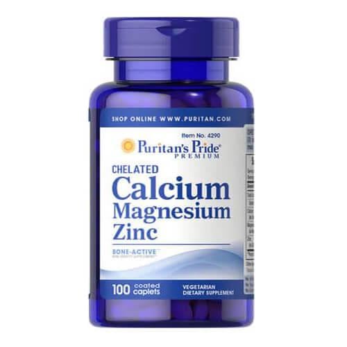 Кальций Puritan's Pride Chelated Calcium Magnesium Zinc 100 табл. (4290)