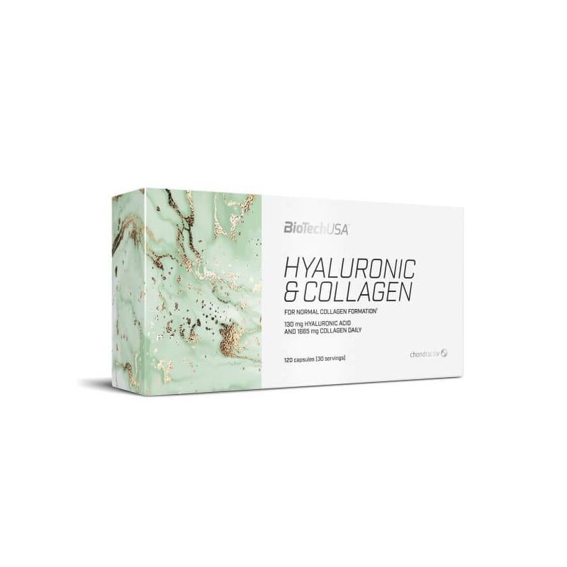 Препарат Biotech Hyaluronic Collagen для суставов и связок 120 капсул